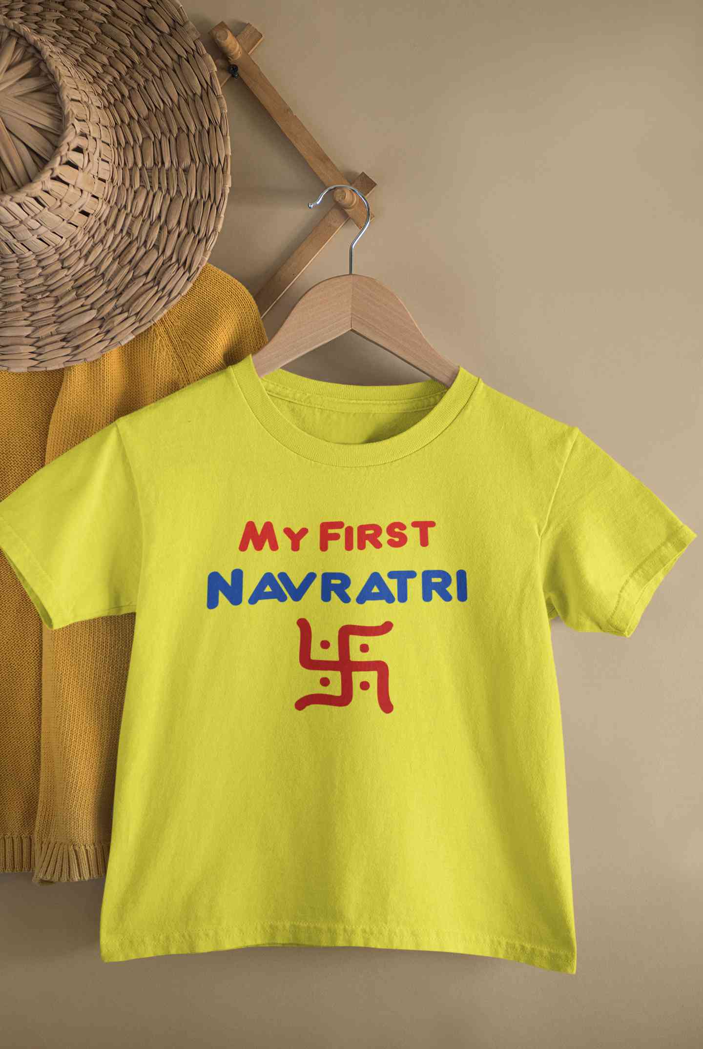 My First Navratri Half Sleeves T-Shirt for Boy-FunkyTeesClub