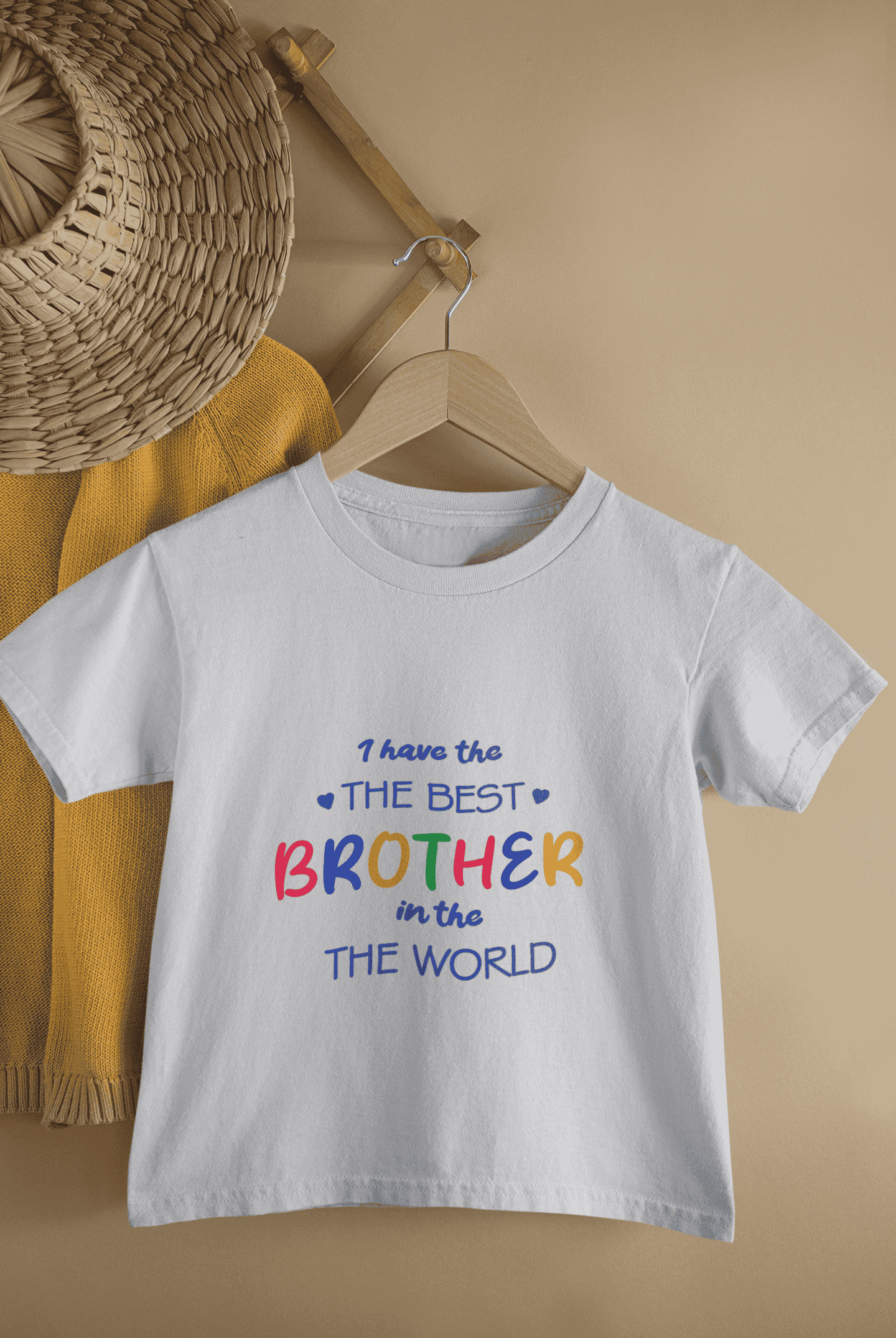 I Have The Best Brother In The World Rakshabandhan Half Sleeves T-Shirt For Girls -FunkyTeesClub
