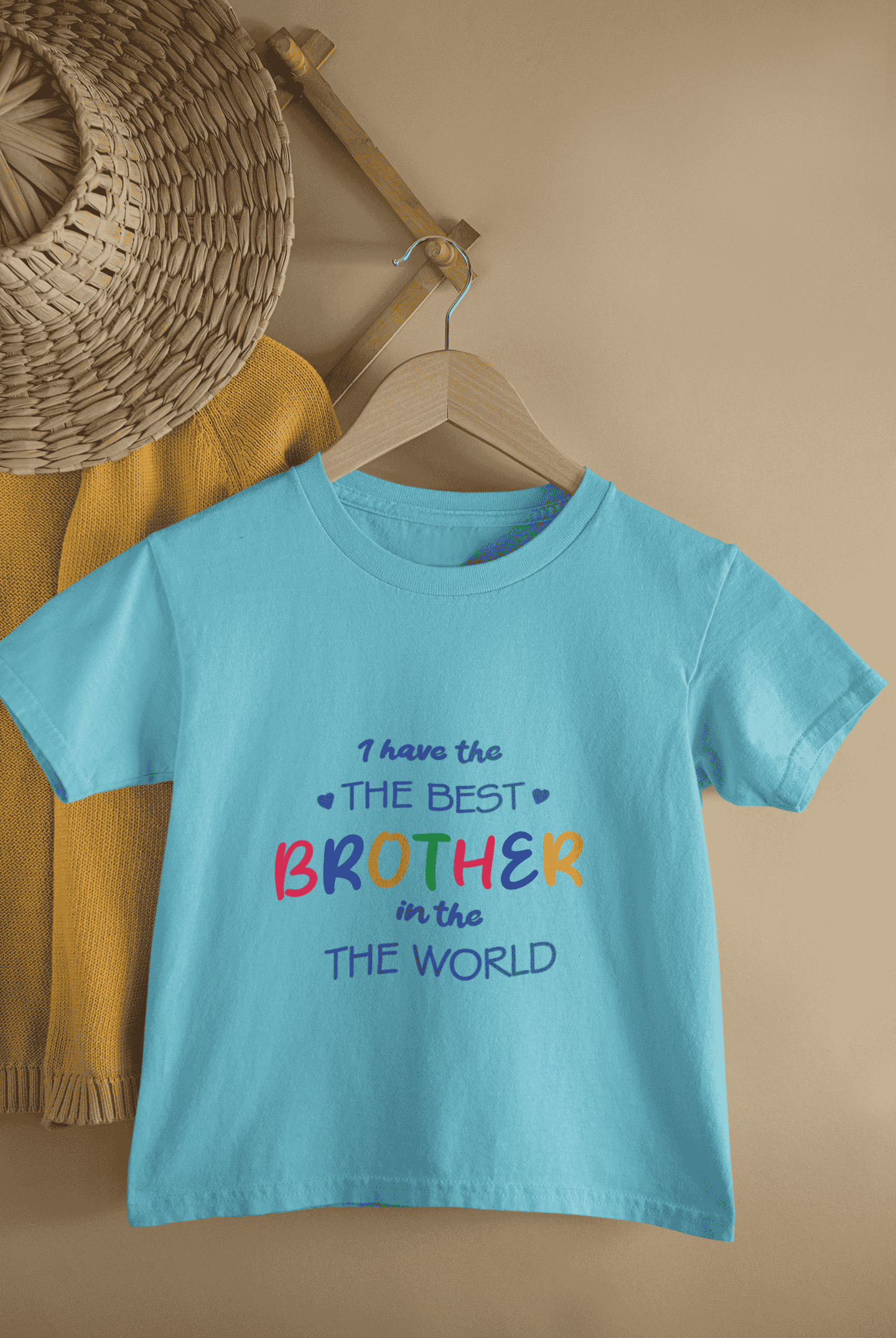 I Have The Best Brother In The World Rakshabandhan Half Sleeves T-Shirt For Girls -FunkyTeesClub