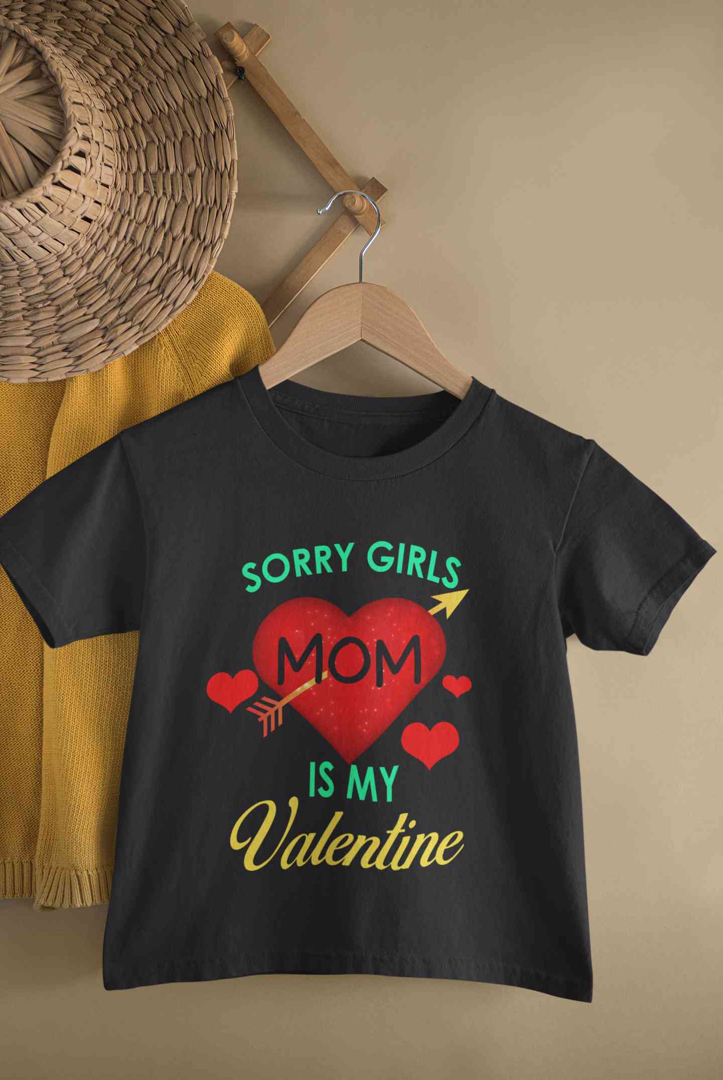 Sorry Girls Mom Is My Valentine Half Sleeves T-Shirt for Boy-FunkyTeesClub