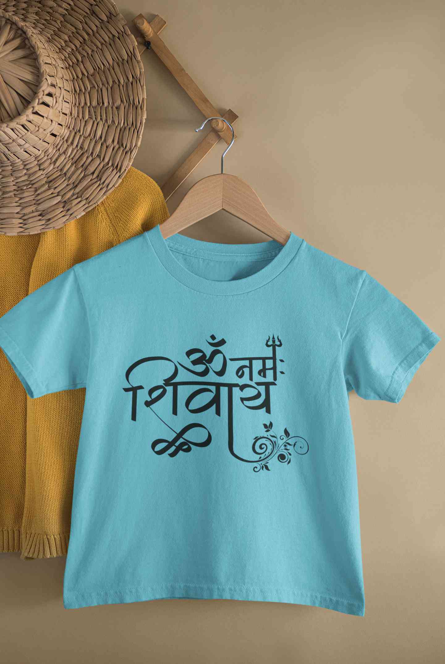 Om Namah Shivay Maha Shivratri Half Sleeves T-Shirt for Boy-FunkyTeesClub