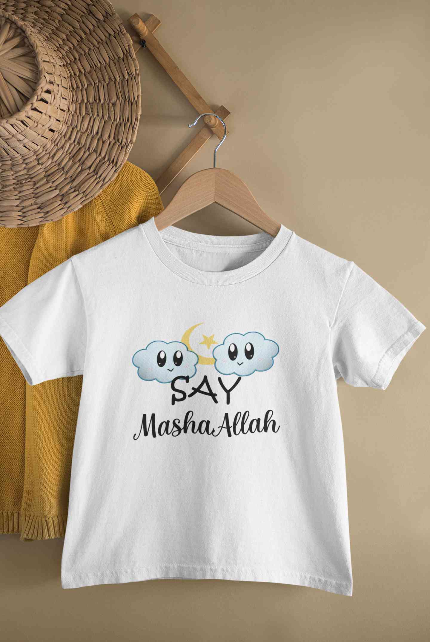 Say MashAllah Half Sleeves T-Shirt for Boy-FunkyTeesClub
