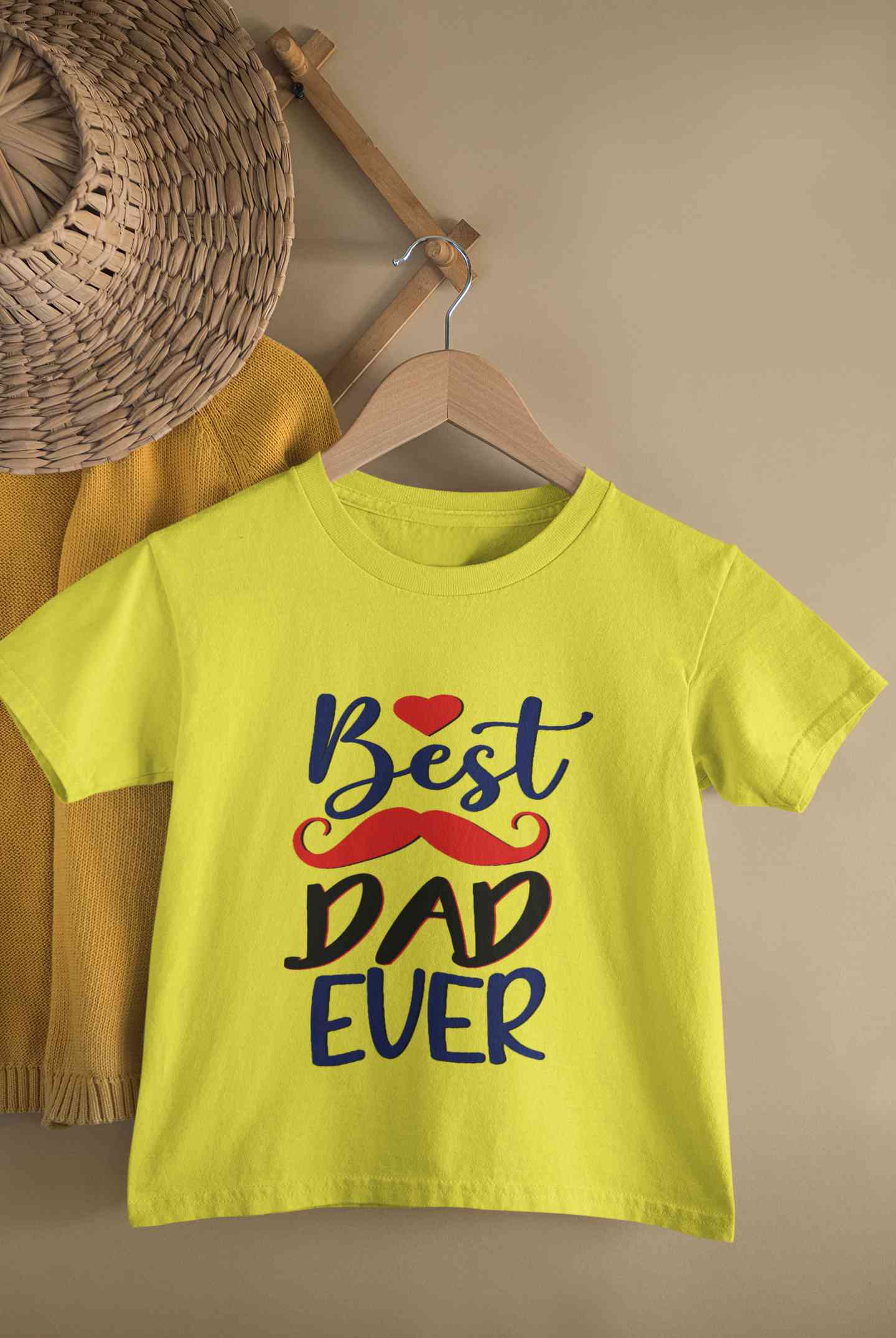 Best Dad Ever Fathers Day Half Sleeves T-Shirt For Girls -FunkyTeesClub