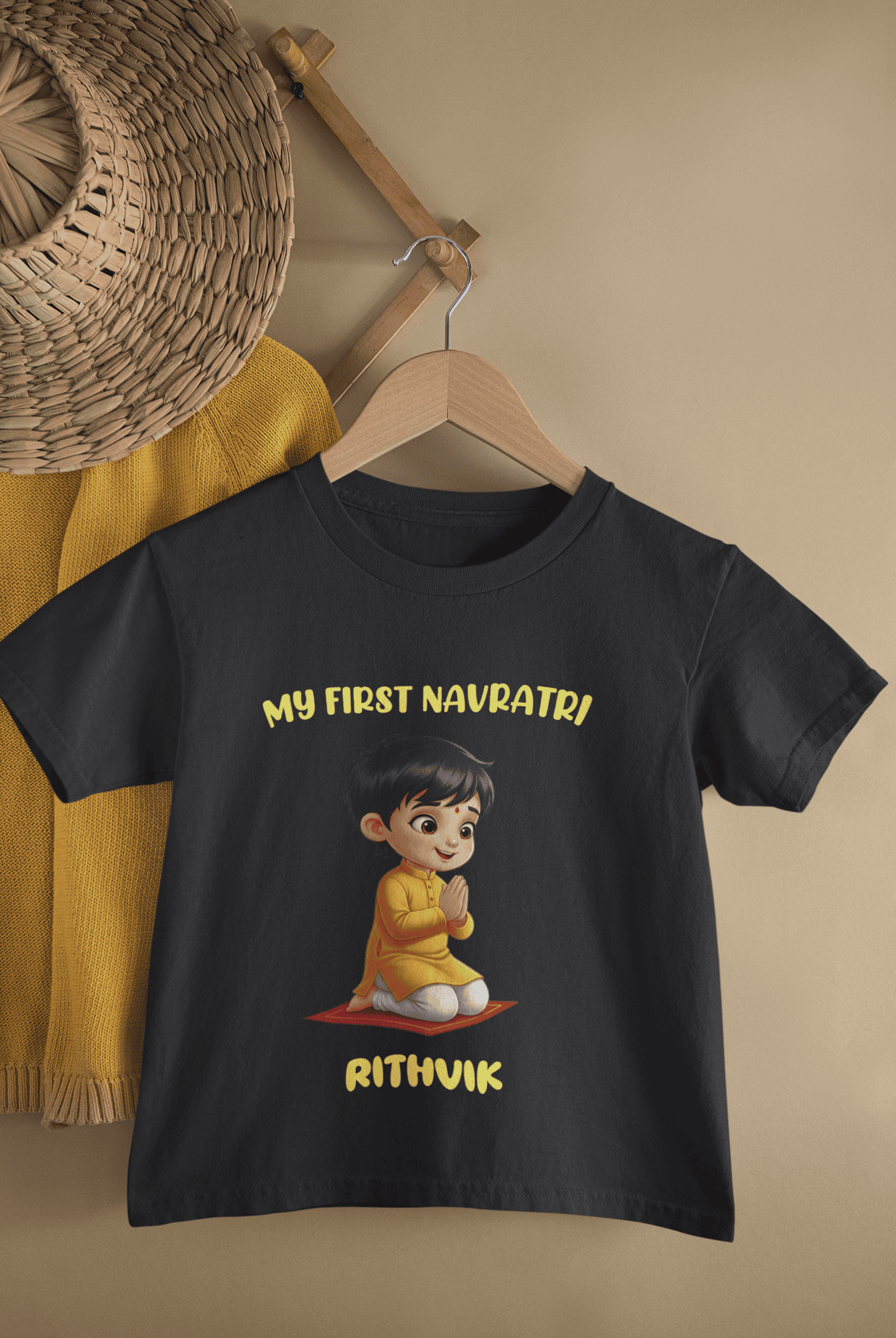 My First Navratri Half Sleeves T-Shirt for Boys -FunkyTeesClub