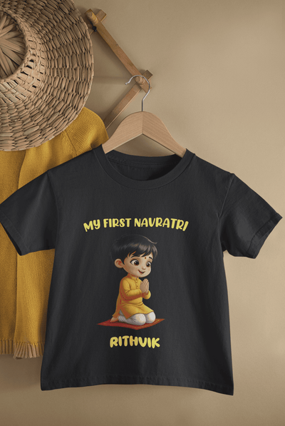 My First Navratri Half Sleeves T-Shirt for Boys -FunkyTeesClub