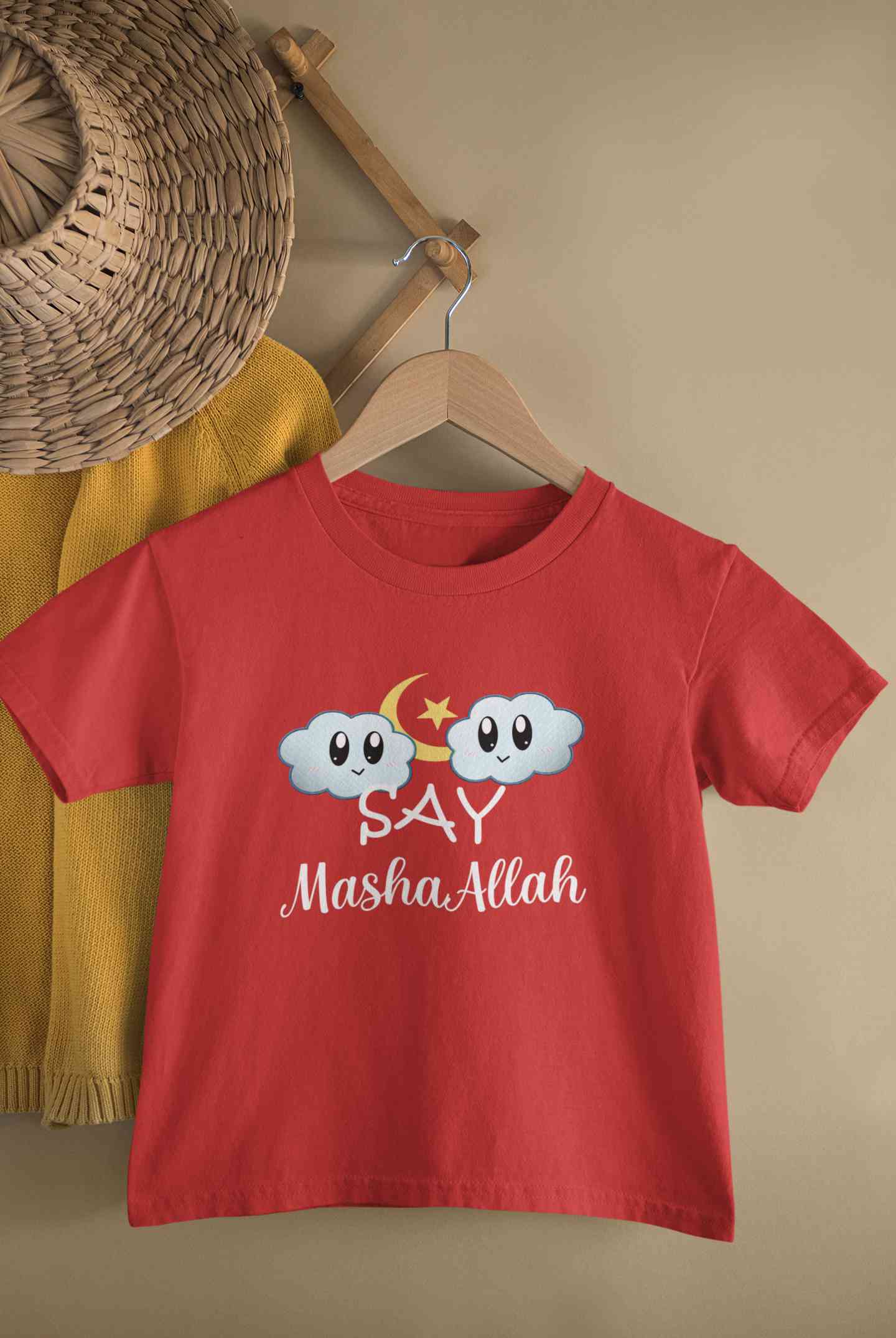 Say MashAllah Half Sleeves T-Shirt for Boy-FunkyTeesClub