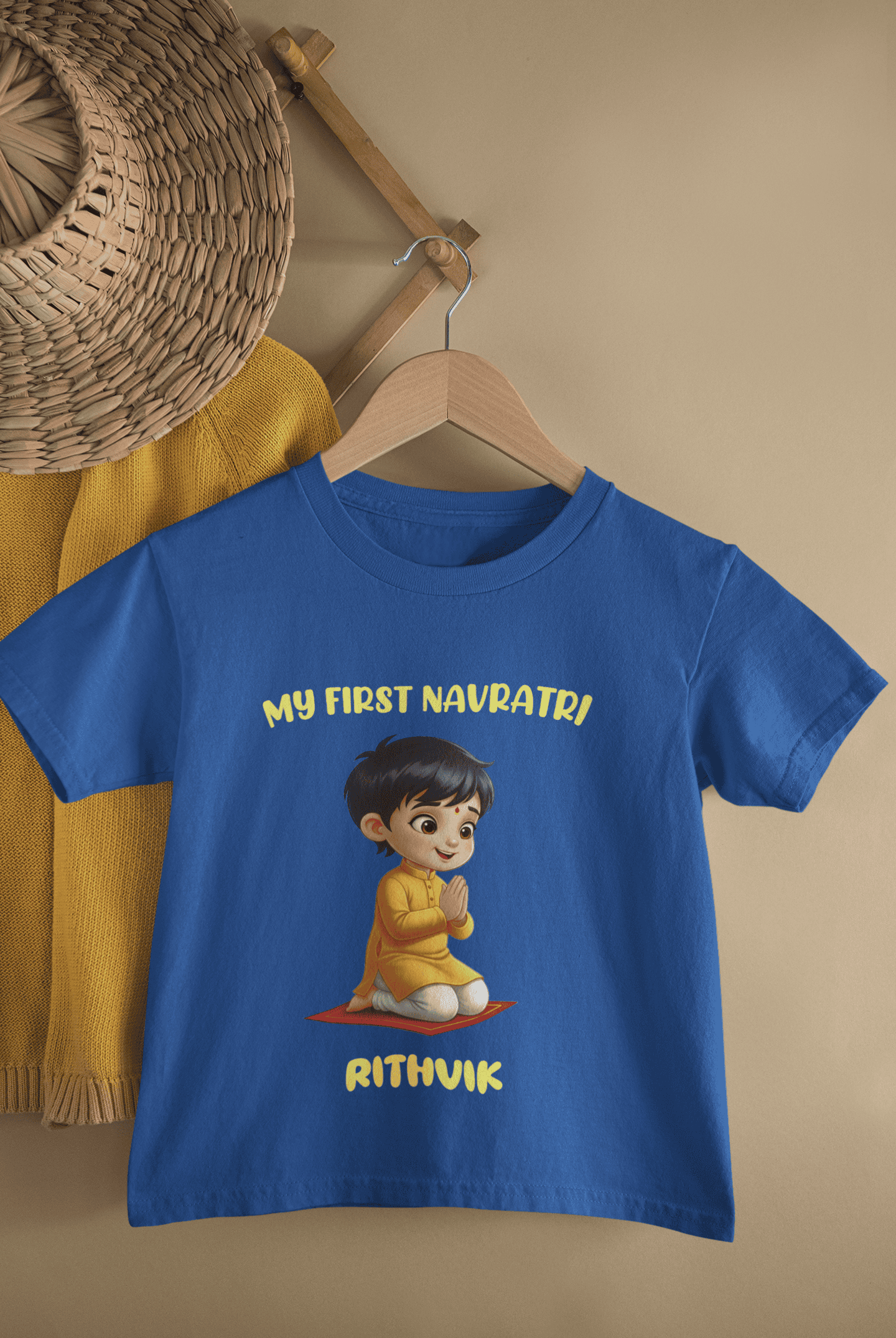 My First Navratri Half Sleeves T-Shirt for Boys -FunkyTeesClub