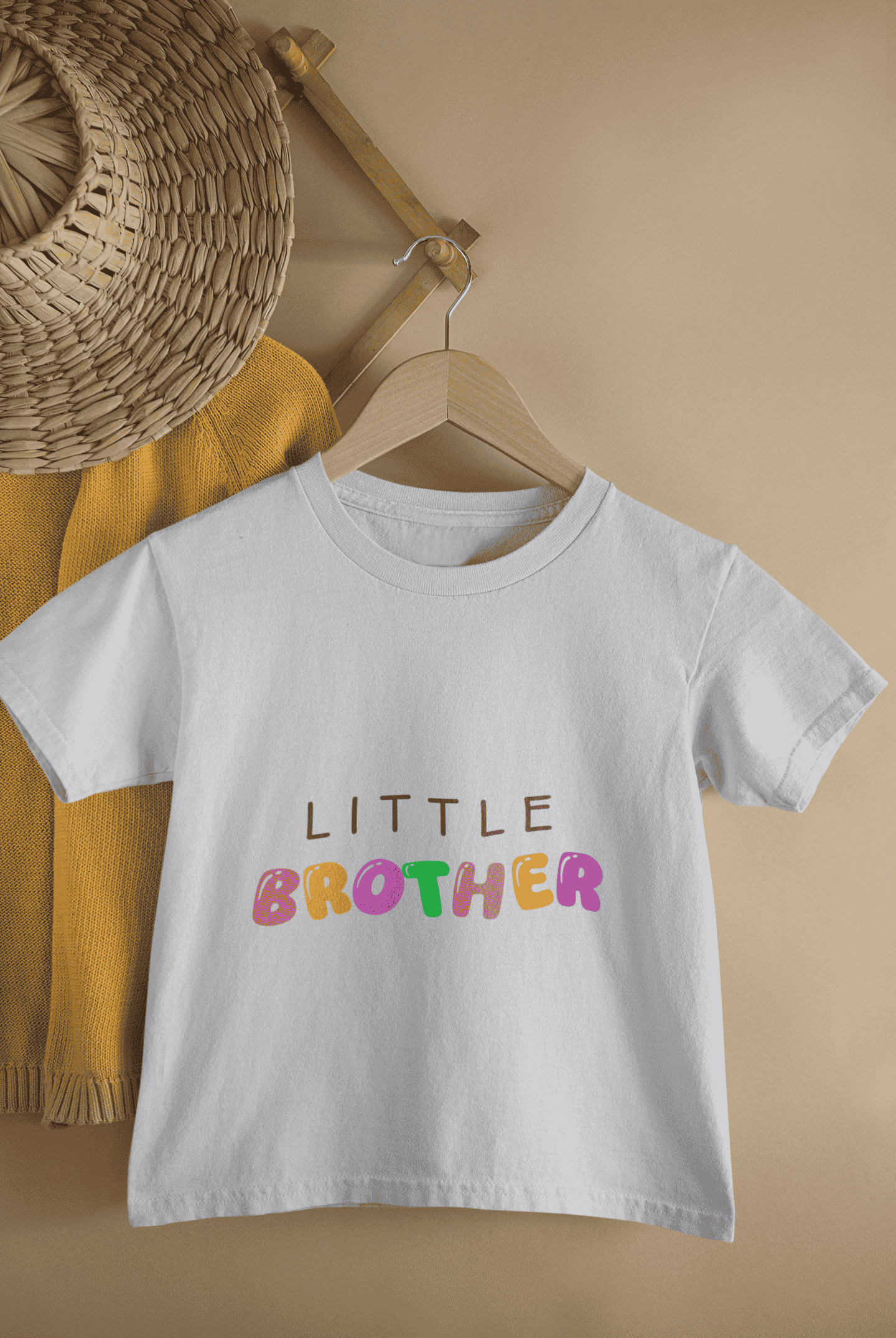 Little Brother Rakshabandhan Half Sleeves T-Shirt for Boys -FunkyTeesClub
