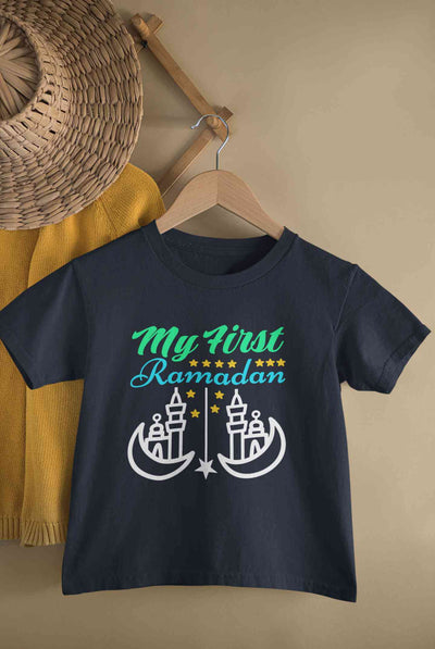 My First Ramadan Half Sleeves T-Shirt for Boy-FunkyTeesClub