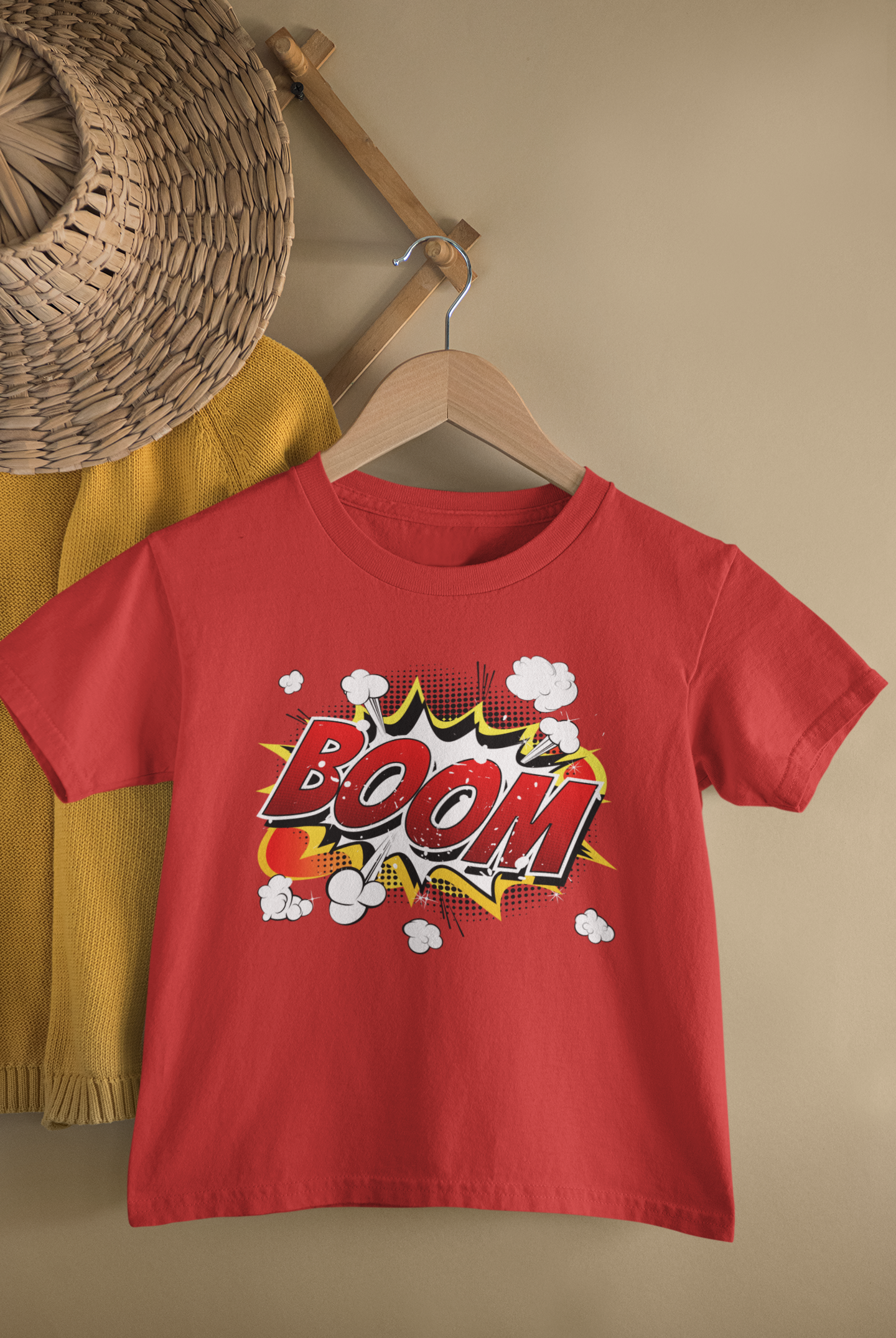 Boom Half Sleeves T-Shirt for Boy-FunkyTeesClub
