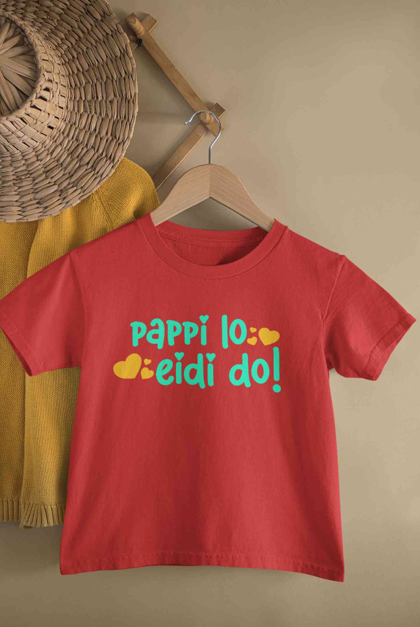 Pappi Lo Eidi do Eid Half Sleeves T-Shirt for Boy-FunkyTeesClub
