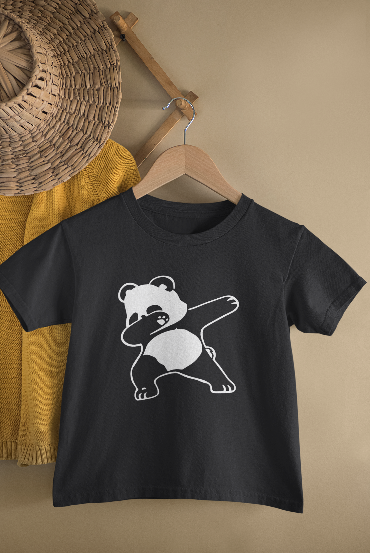 Panda Half Sleeves T-Shirt for Boy-FunkyTeesClub