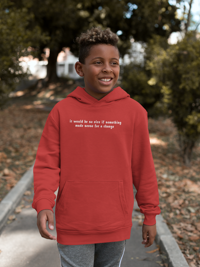 It Would Be So Nice Minimal Boy Hoodies-FunkyTeesClub