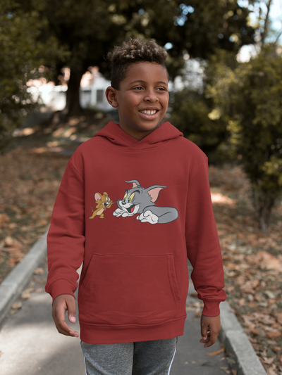 Cute Cartoon Boy Hoodies-FunkyTeesClub