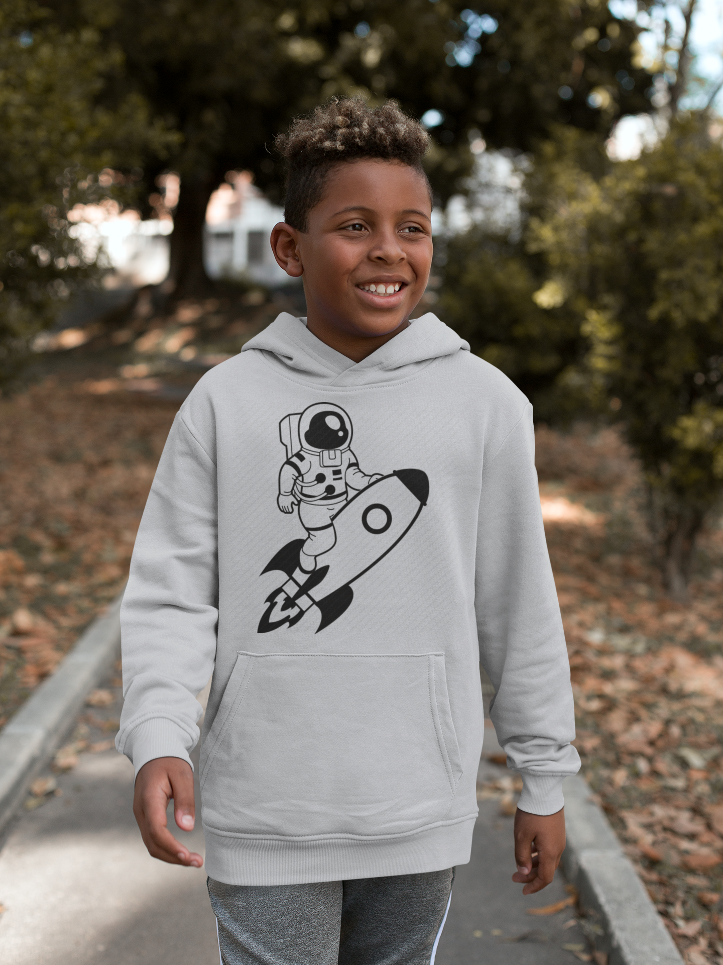 Future Astronaut Boy Hoodies-FunkyTeesClub