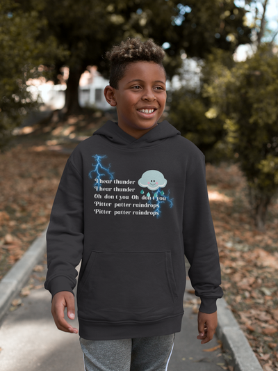 I Hear Thunder Poem Boy Hoodies-FunkyTeesClub