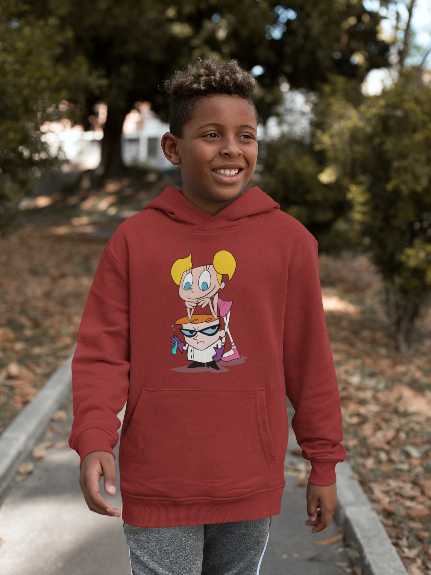 Cute Cartoon Boy Hoodies-FunkyTeesClub