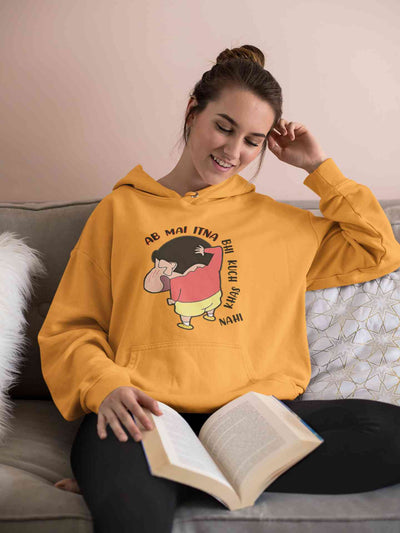 Ab Mai Itna Bhi Kuchh Khaas Nahi Cartoon Funny Memes Hoodies for Women-FunkyTeesClub