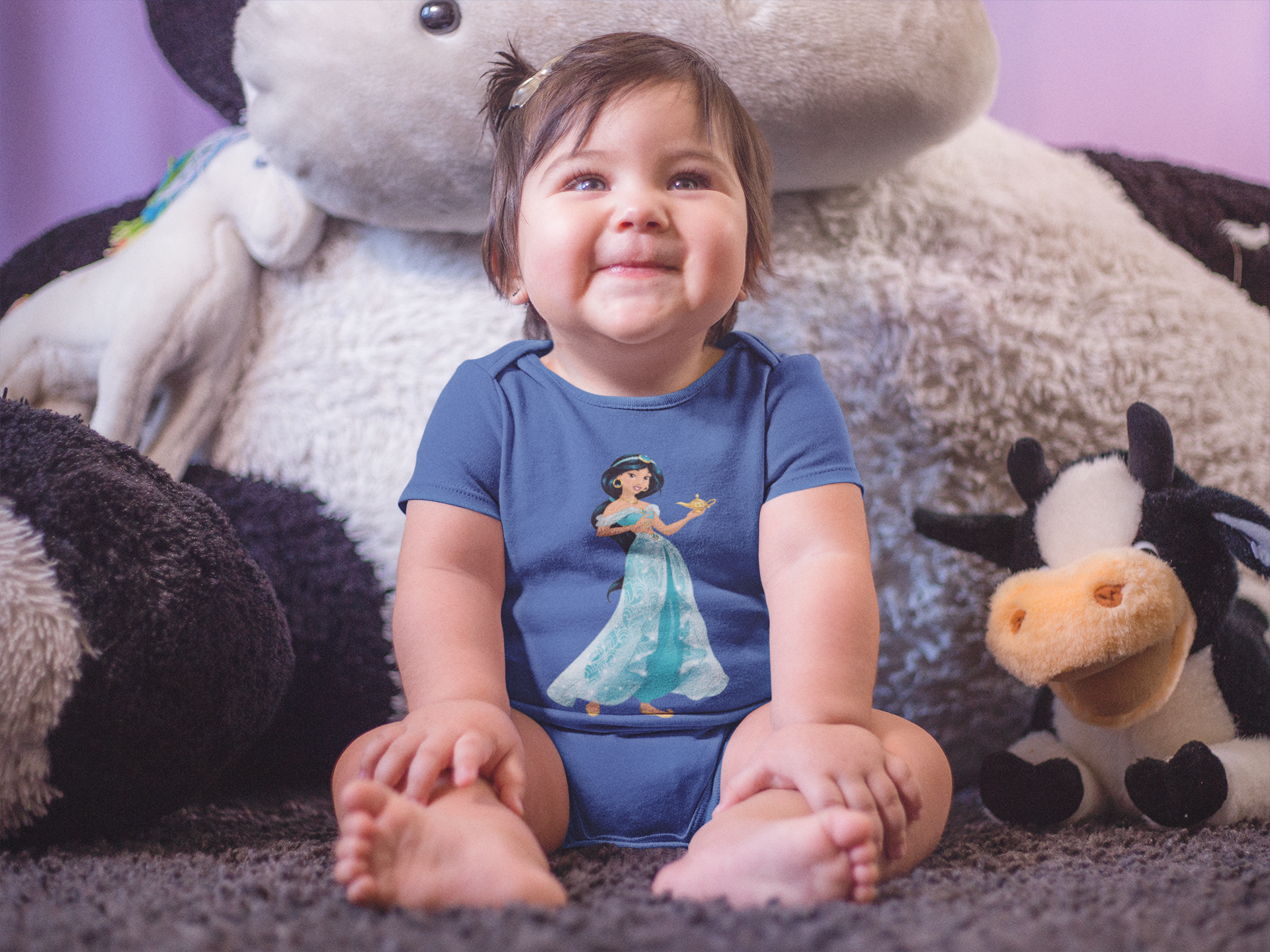 Cute Cartoon  Cartoon Rompers for Baby Girl- FunkyTeesClub