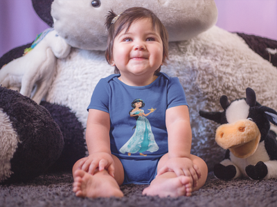 Cute Cartoon  Cartoon Rompers for Baby Girl- FunkyTeesClub