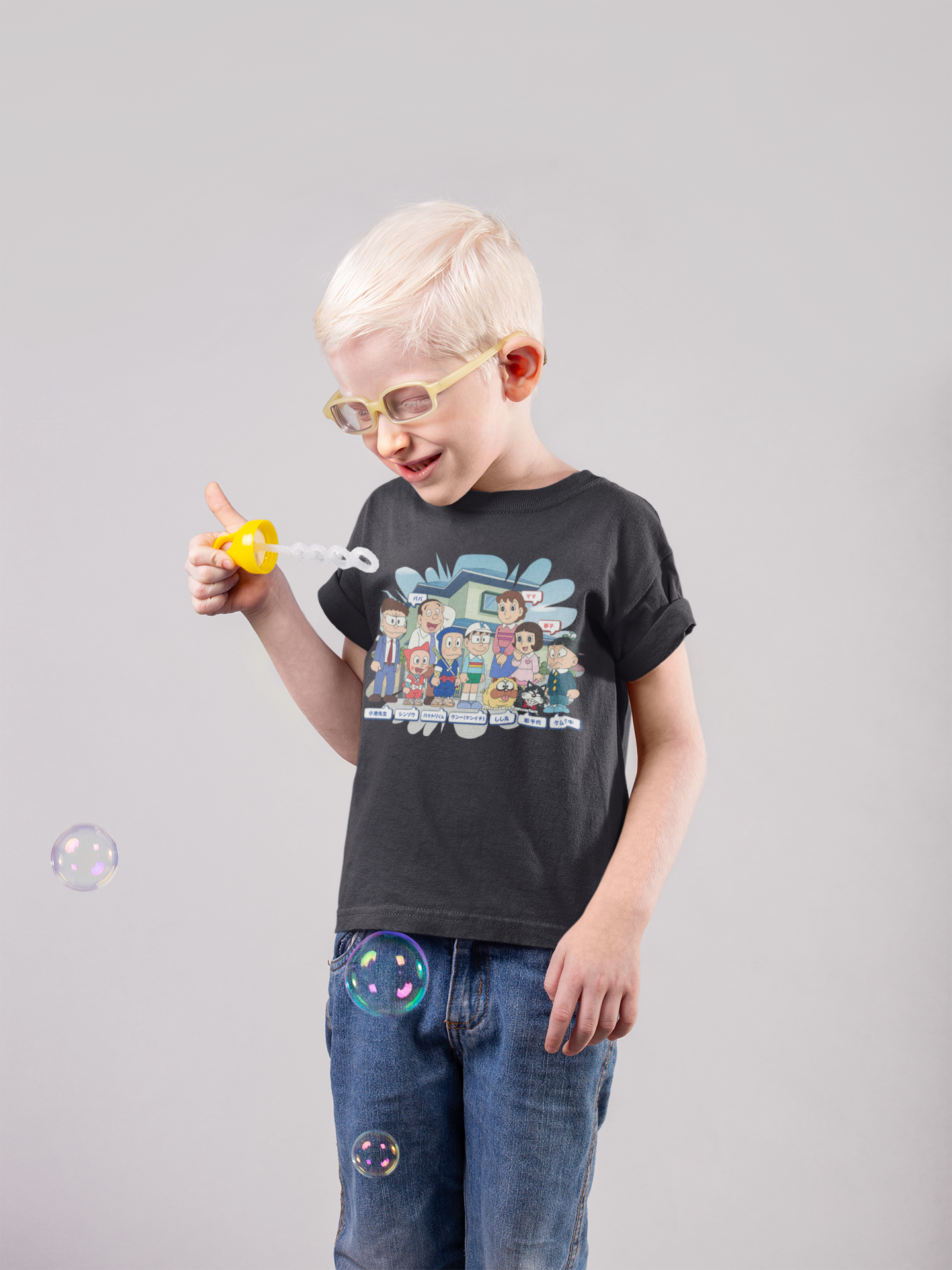 Cute Cartoon Half Sleeves T-Shirt for Boy-FunkyTeesClub