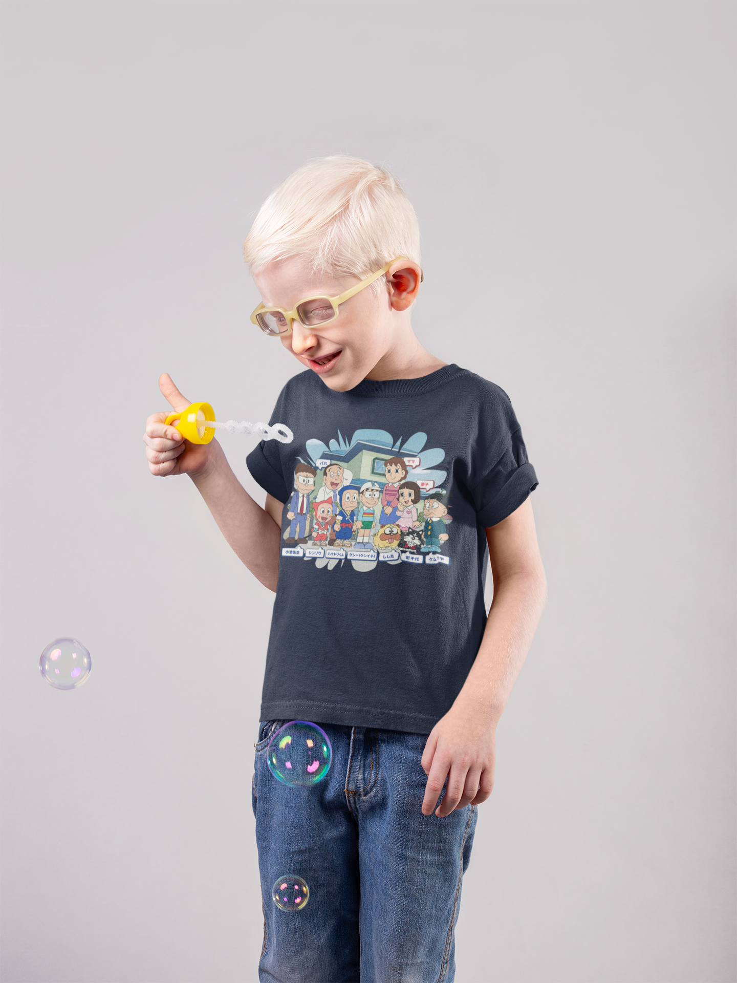 Cute Cartoon Half Sleeves T-Shirt for Boy-FunkyTeesClub