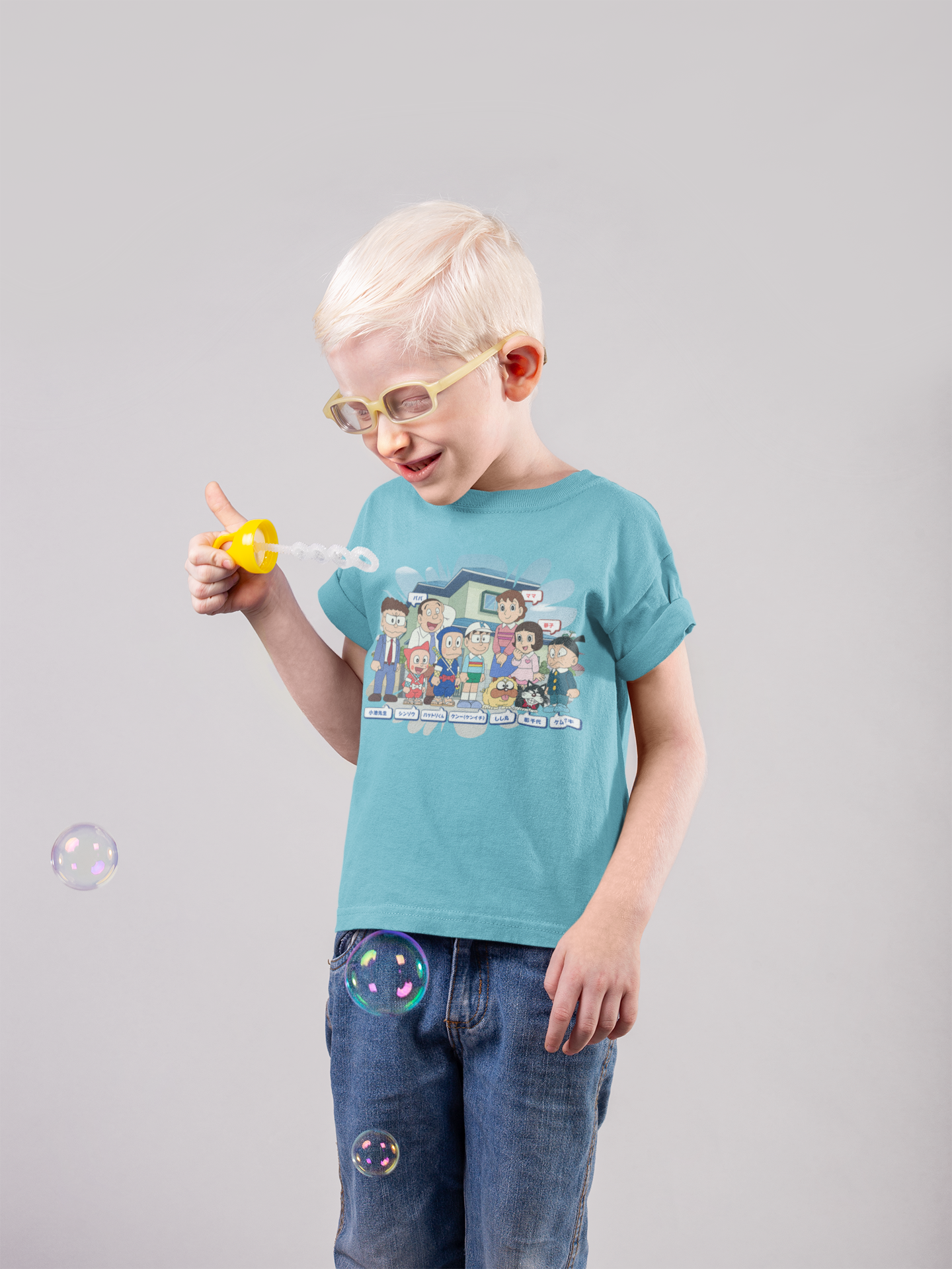 Cute Cartoon Half Sleeves T-Shirt for Boy-FunkyTeesClub