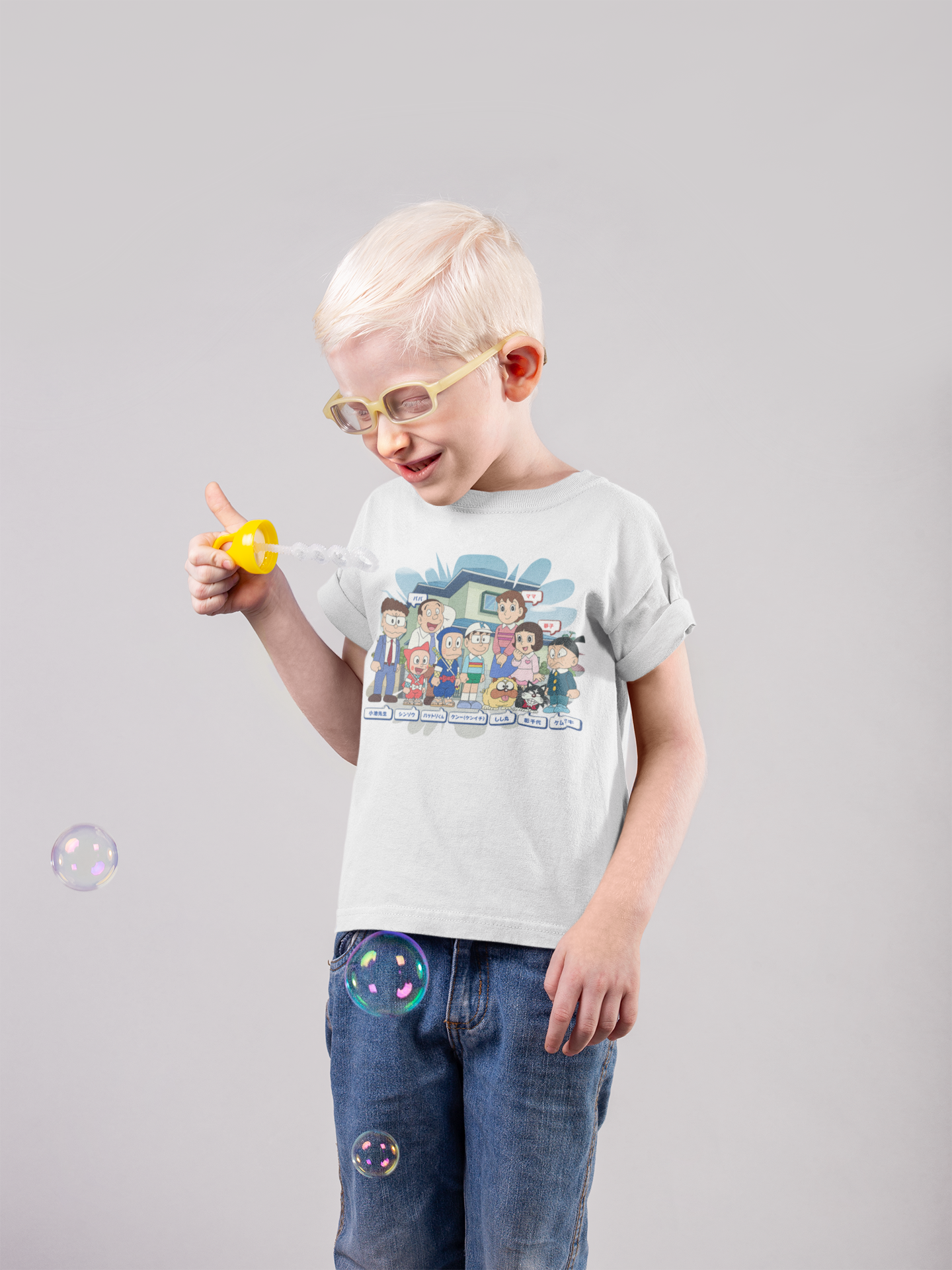Cute Cartoon Half Sleeves T-Shirt for Boy-FunkyTeesClub
