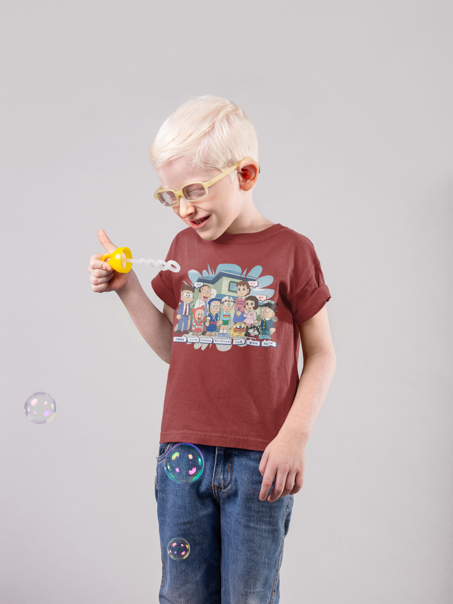 Cute Cartoon Half Sleeves T-Shirt for Boy-FunkyTeesClub