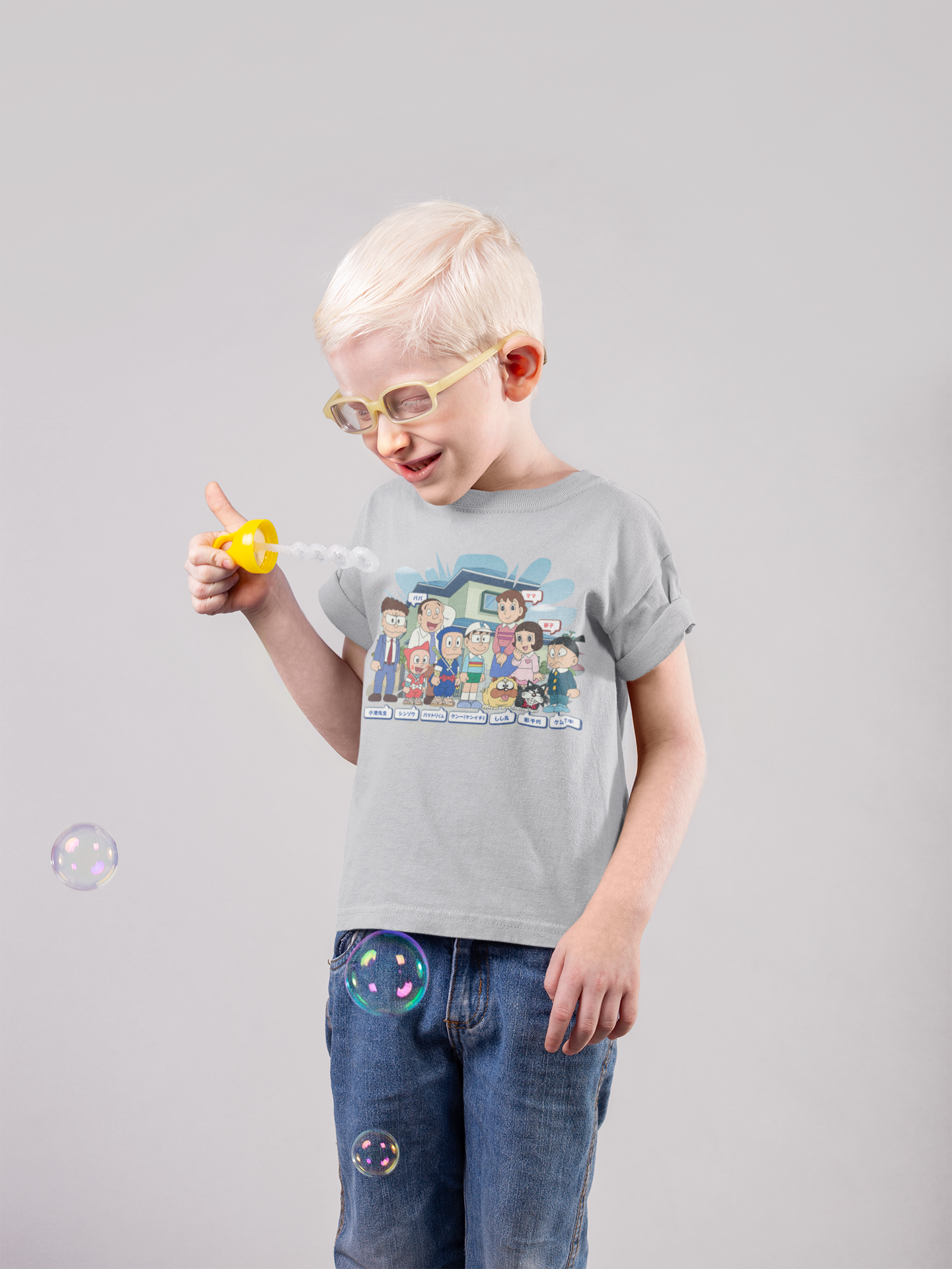 Cute Cartoon Half Sleeves T-Shirt for Boy-FunkyTeesClub