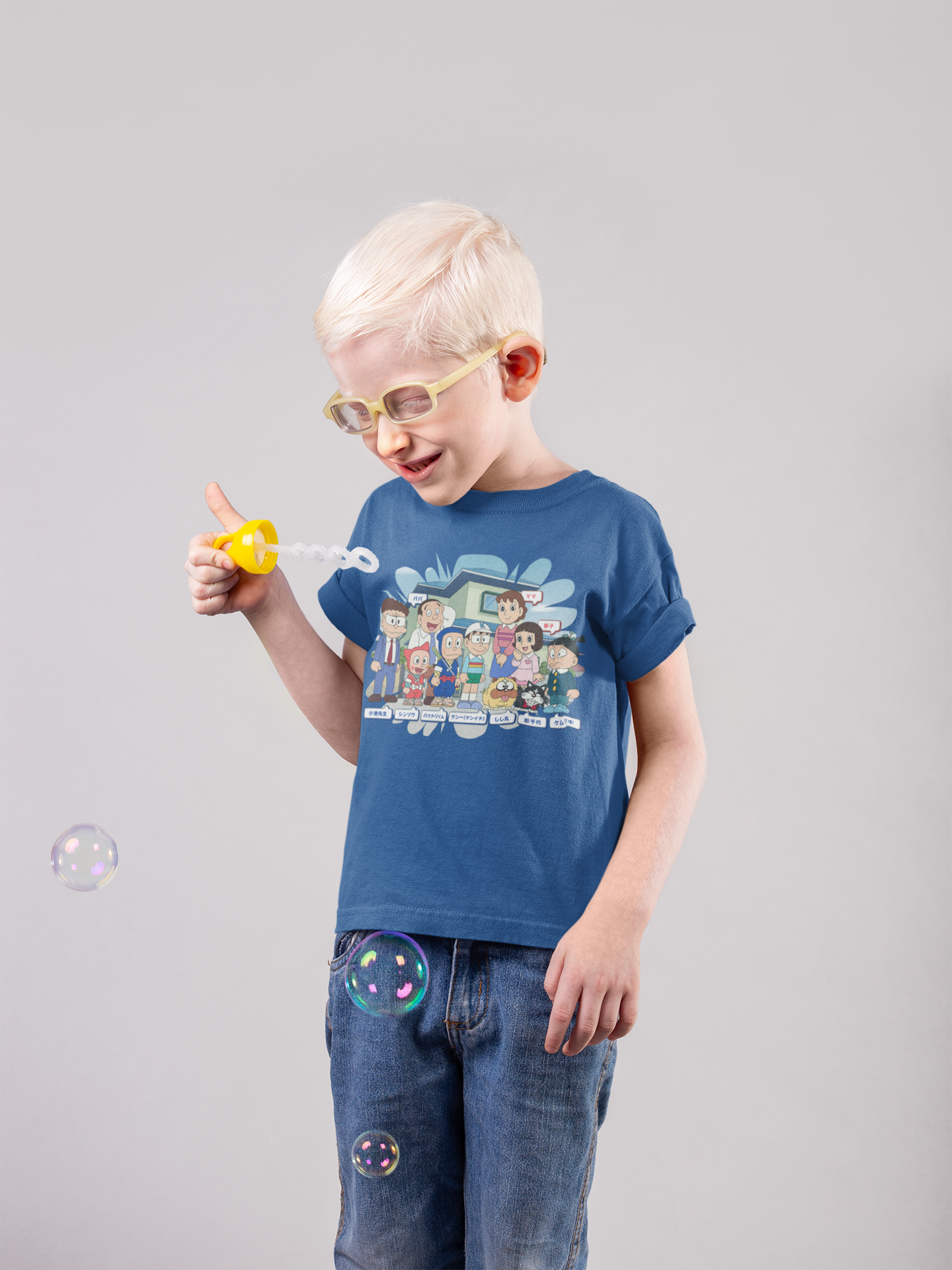 Cute Cartoon Half Sleeves T-Shirt for Boy-FunkyTeesClub