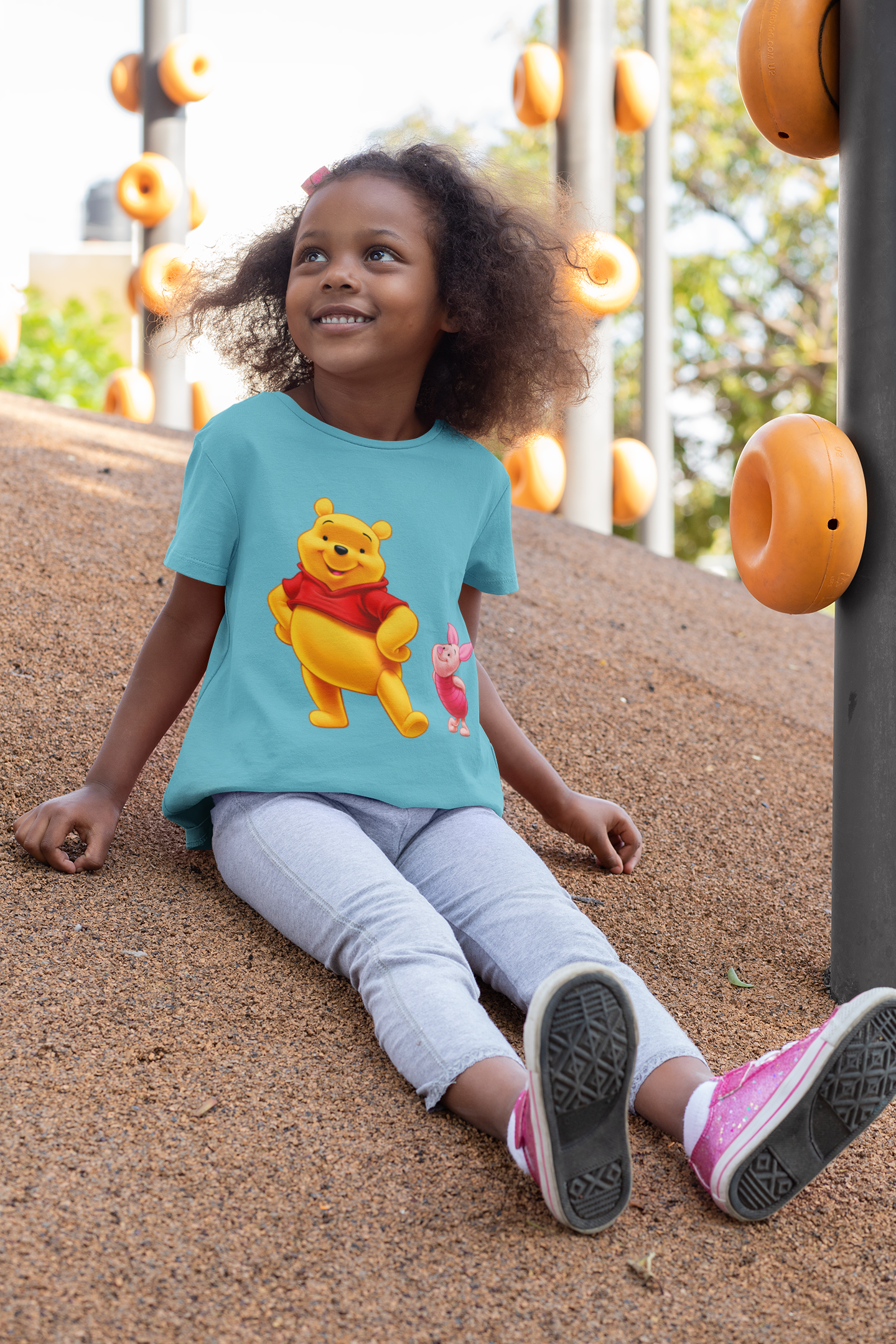 Cute Cartoon Half Sleeves T-Shirt For Girls -FunkyTeesClub