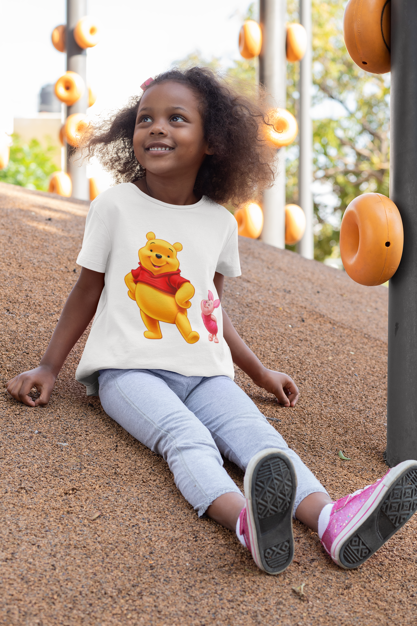 Cute Cartoon Half Sleeves T-Shirt For Girls -FunkyTeesClub