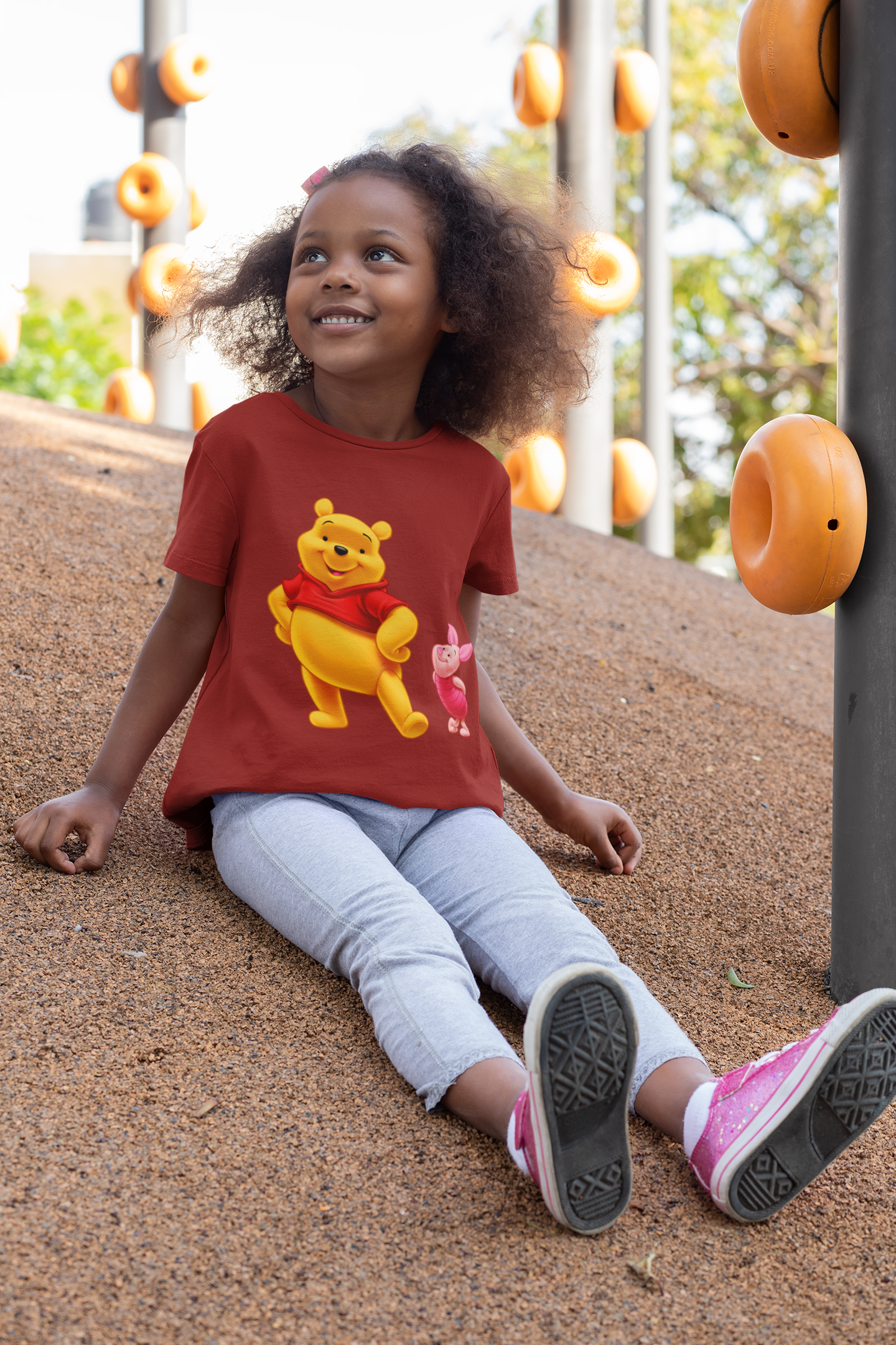 Cute Cartoon Half Sleeves T-Shirt For Girls -FunkyTeesClub