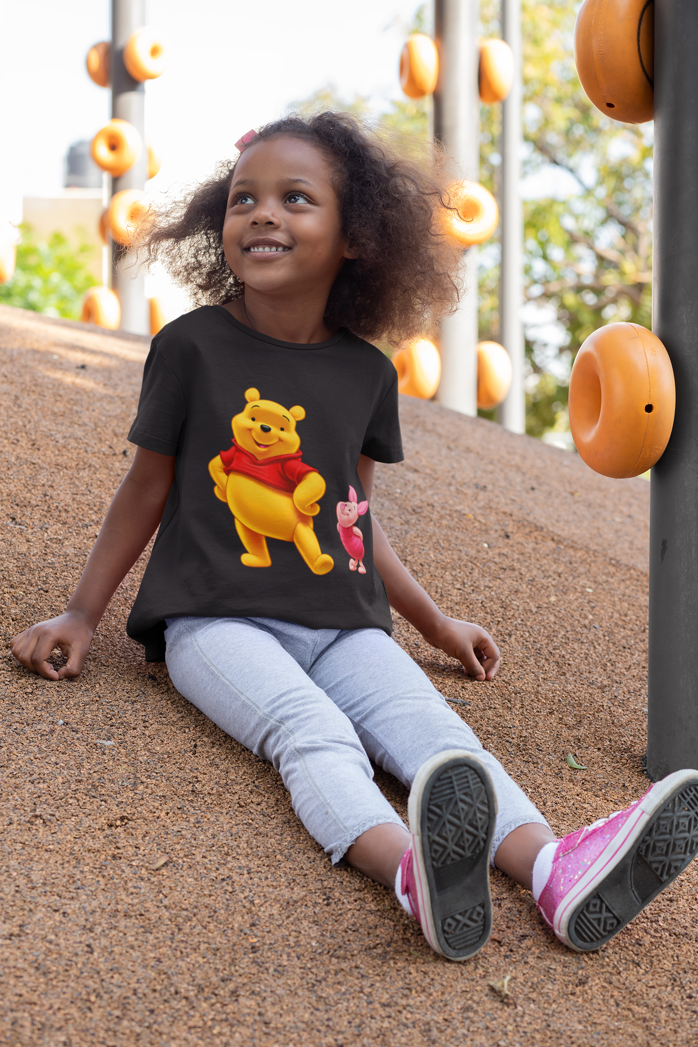 Cute Cartoon Half Sleeves T-Shirt For Girls -FunkyTeesClub