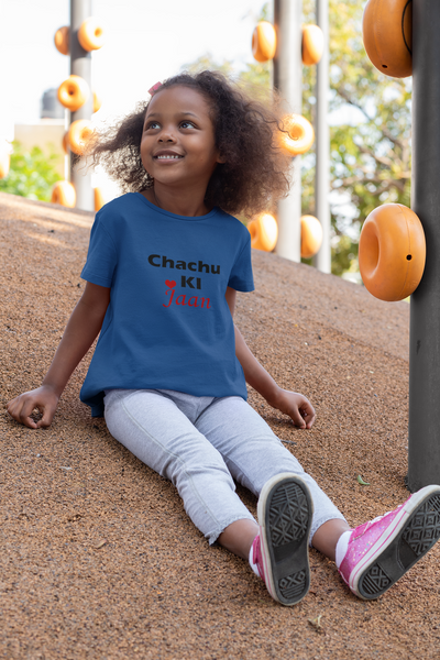 Chachu Ki Jaan Half Sleeves T-Shirt For Girls -FunkyTeesClub