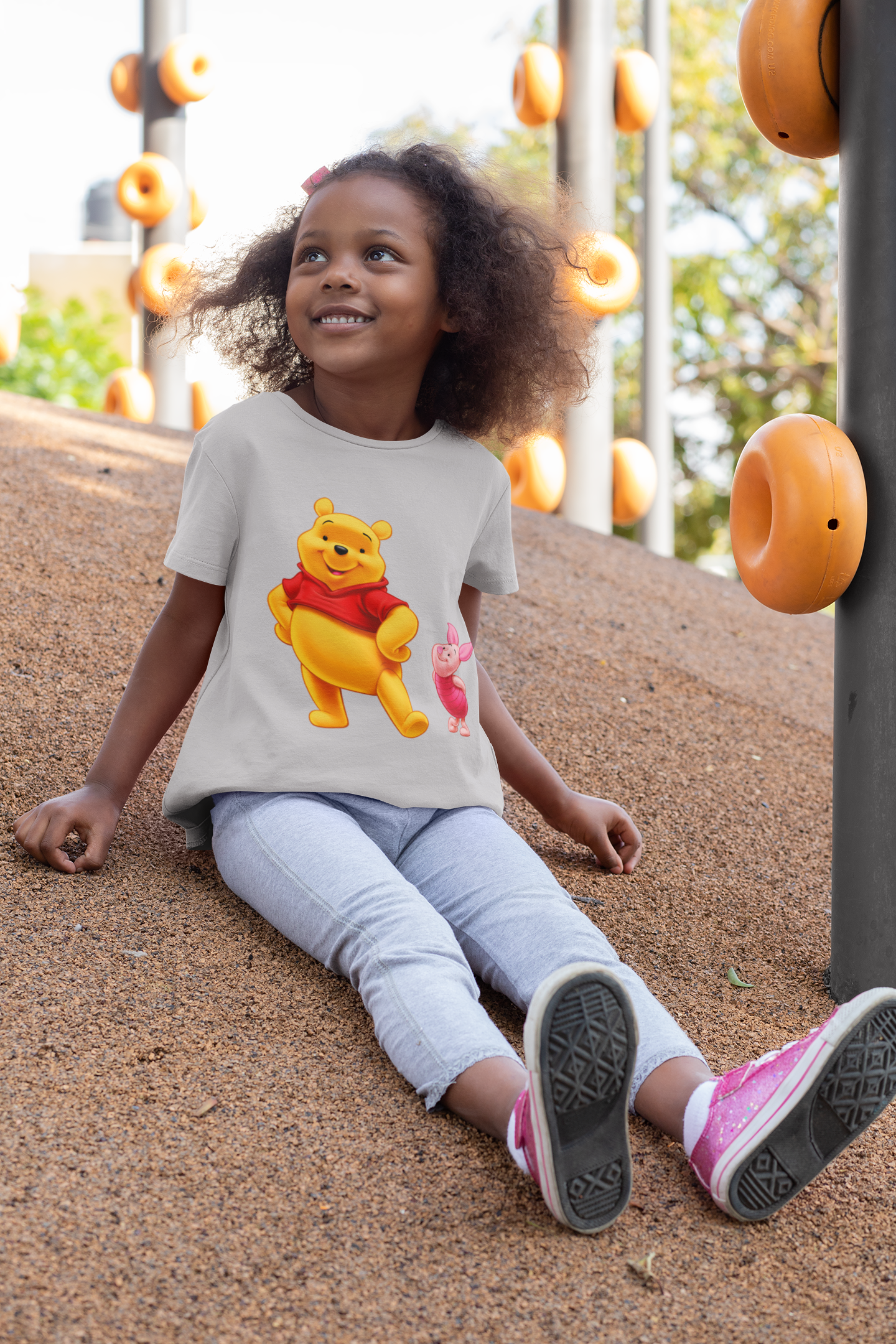 Cute Cartoon Half Sleeves T-Shirt For Girls -FunkyTeesClub