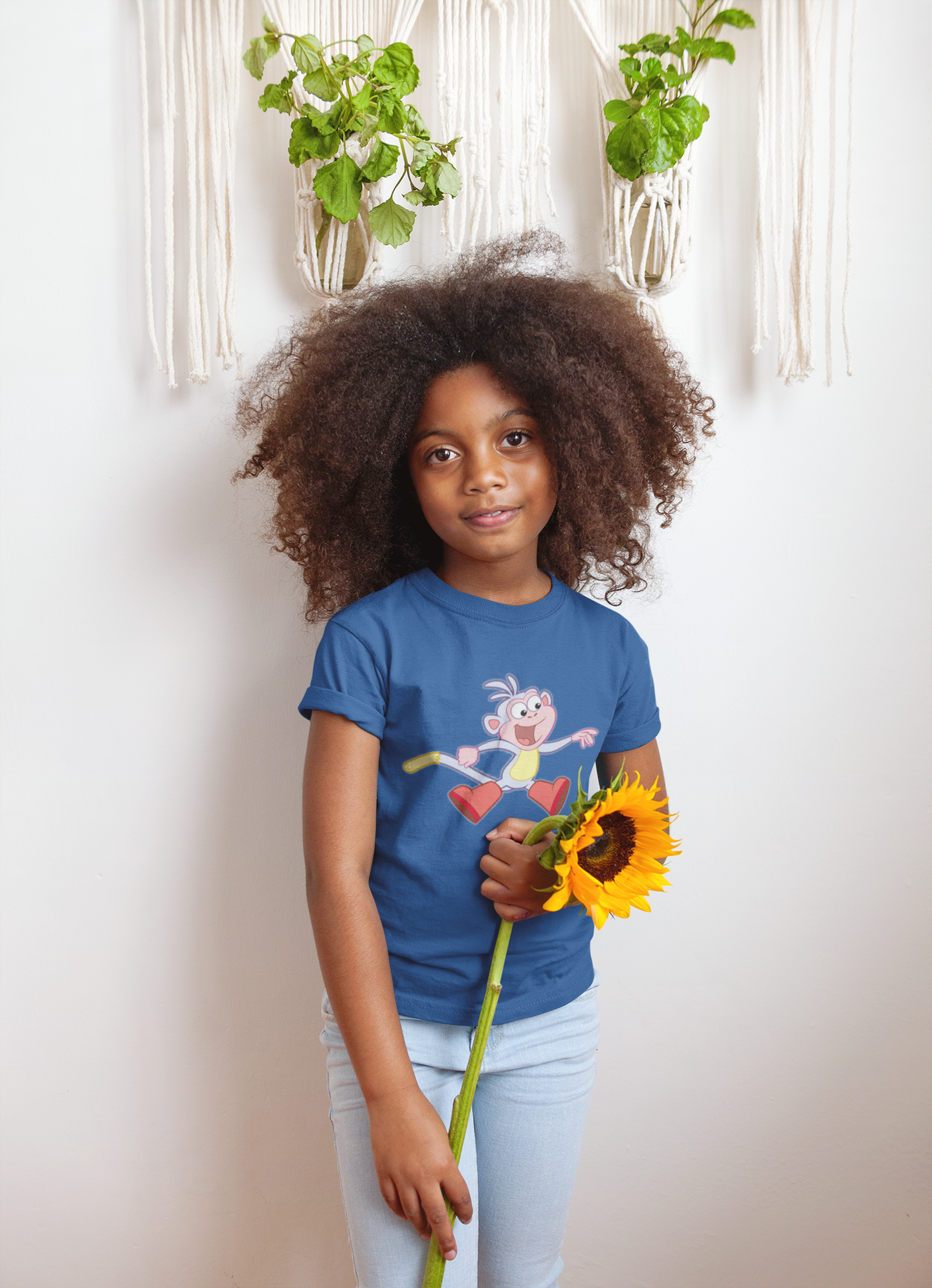 Cute Cartoon Half Sleeves T-Shirt For Girls -FunkyTeesClub