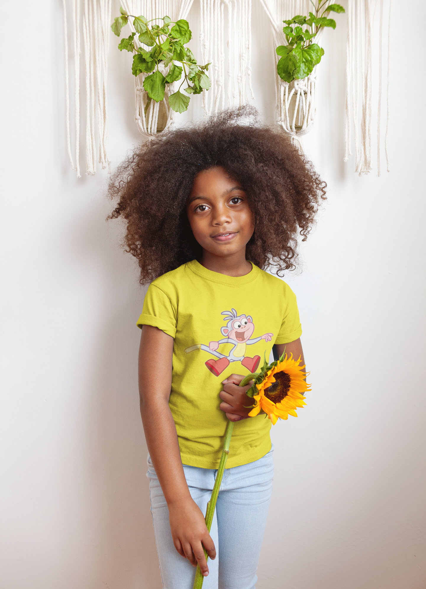 Cute Cartoon Half Sleeves T-Shirt For Girls -FunkyTeesClub