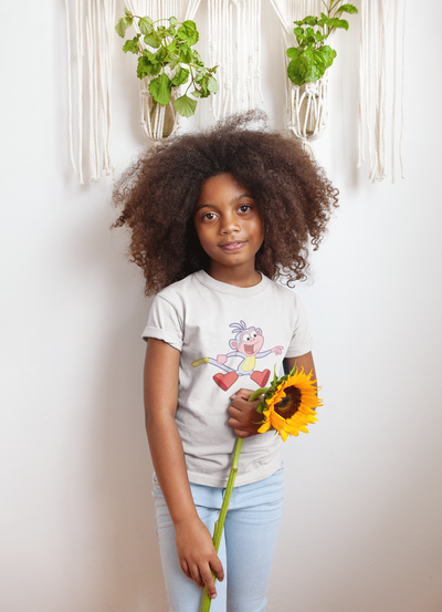 Cute Cartoon Half Sleeves T-Shirt For Girls -FunkyTeesClub