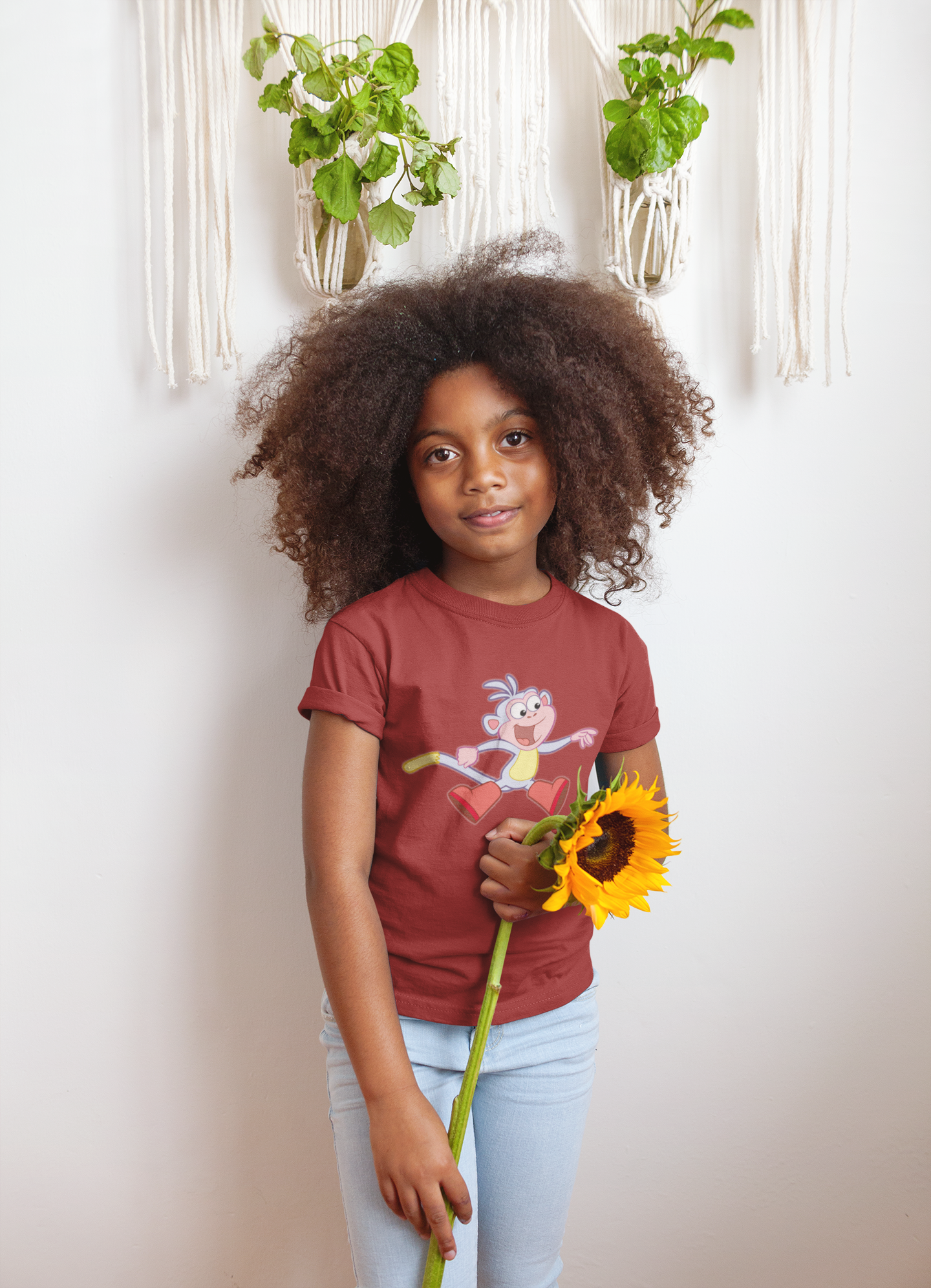 Cute Cartoon Half Sleeves T-Shirt For Girls -FunkyTeesClub