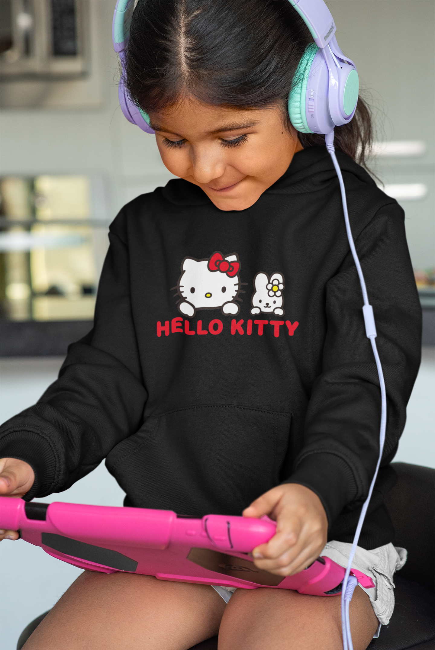 Hello Kitty Cartoon Girl Hoodies-FunkyTeesClub