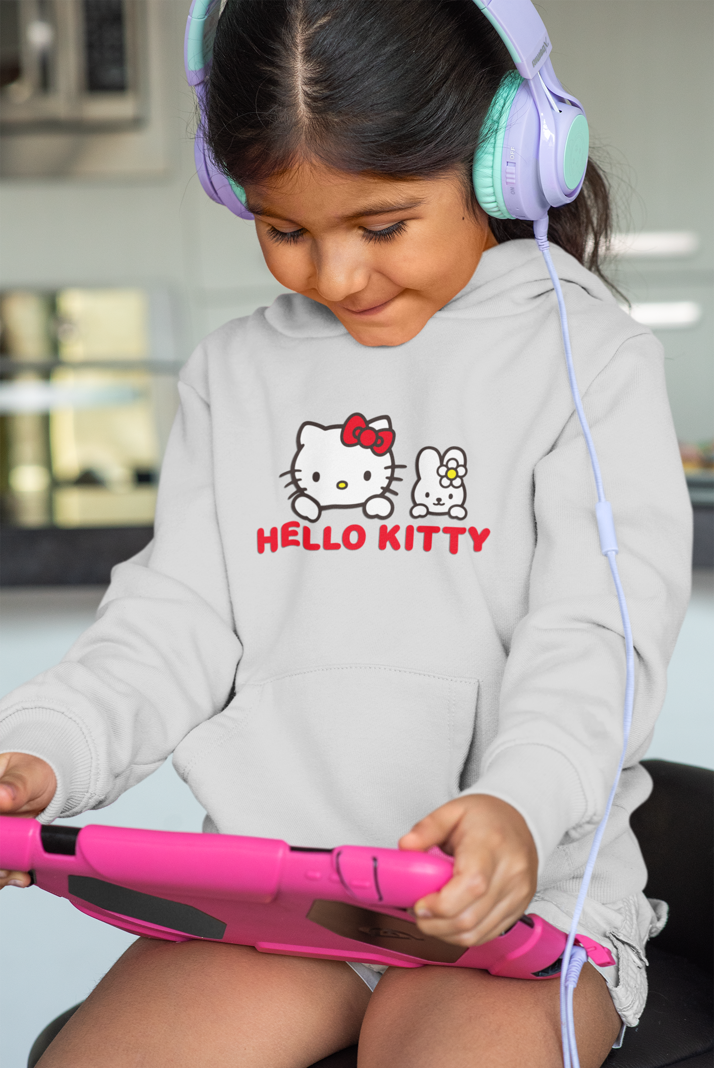 Hello Kitty Cartoon Girl Hoodies-FunkyTeesClub