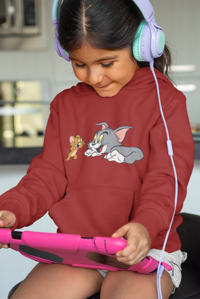 Cute Cartoon Girl Hoodies-FunkyTeesClub