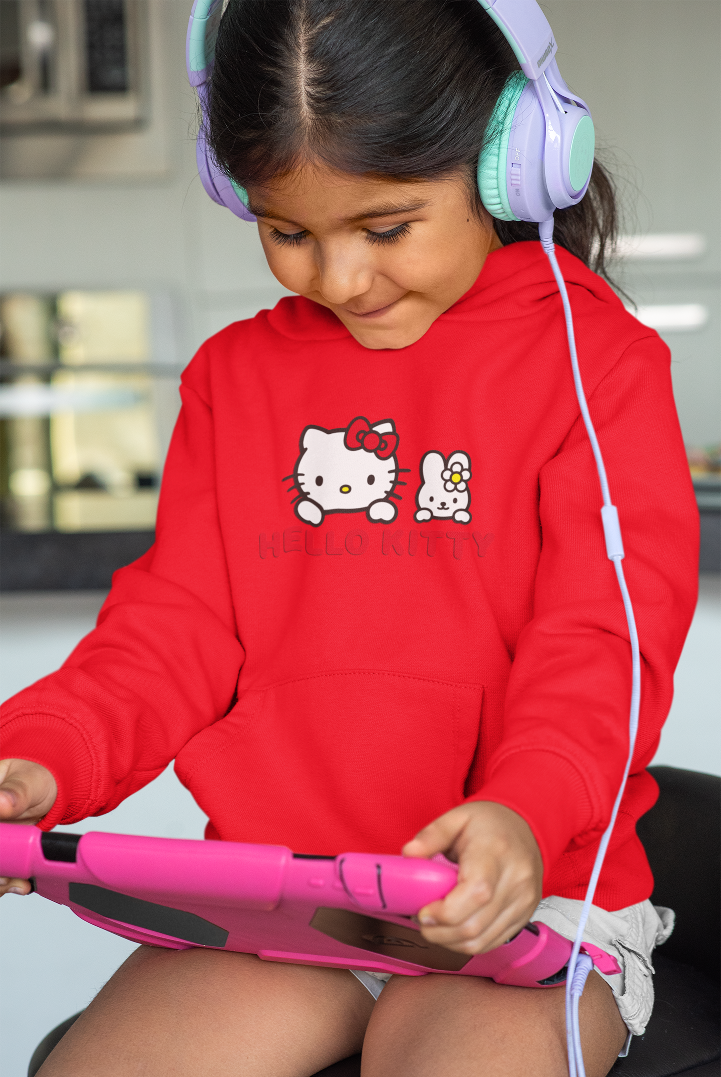 Hello Kitty Cartoon Girl Hoodies-FunkyTeesClub