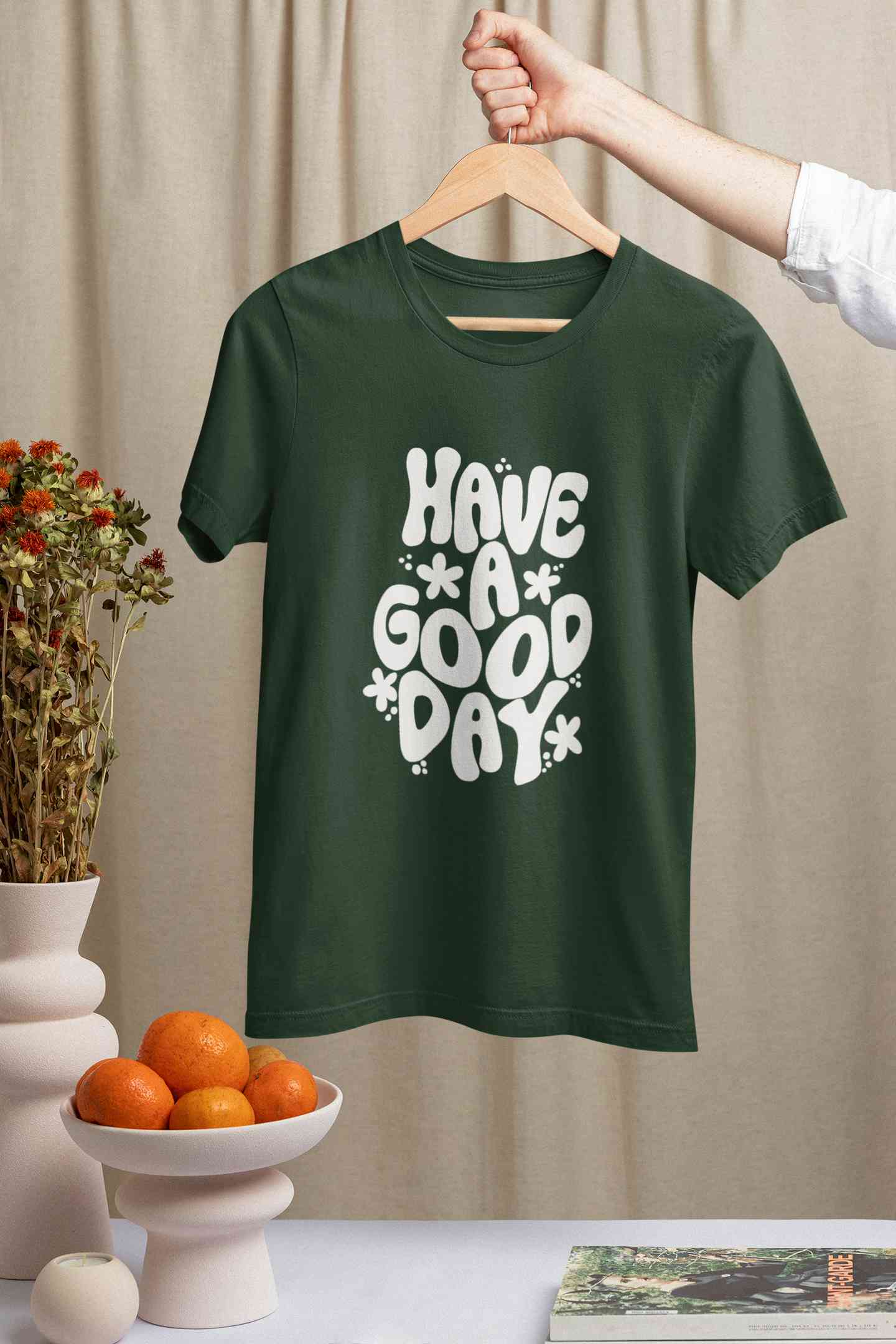 Have A Good Day Typography Women Half Sleeves T-shirt- FunkyTeesClub