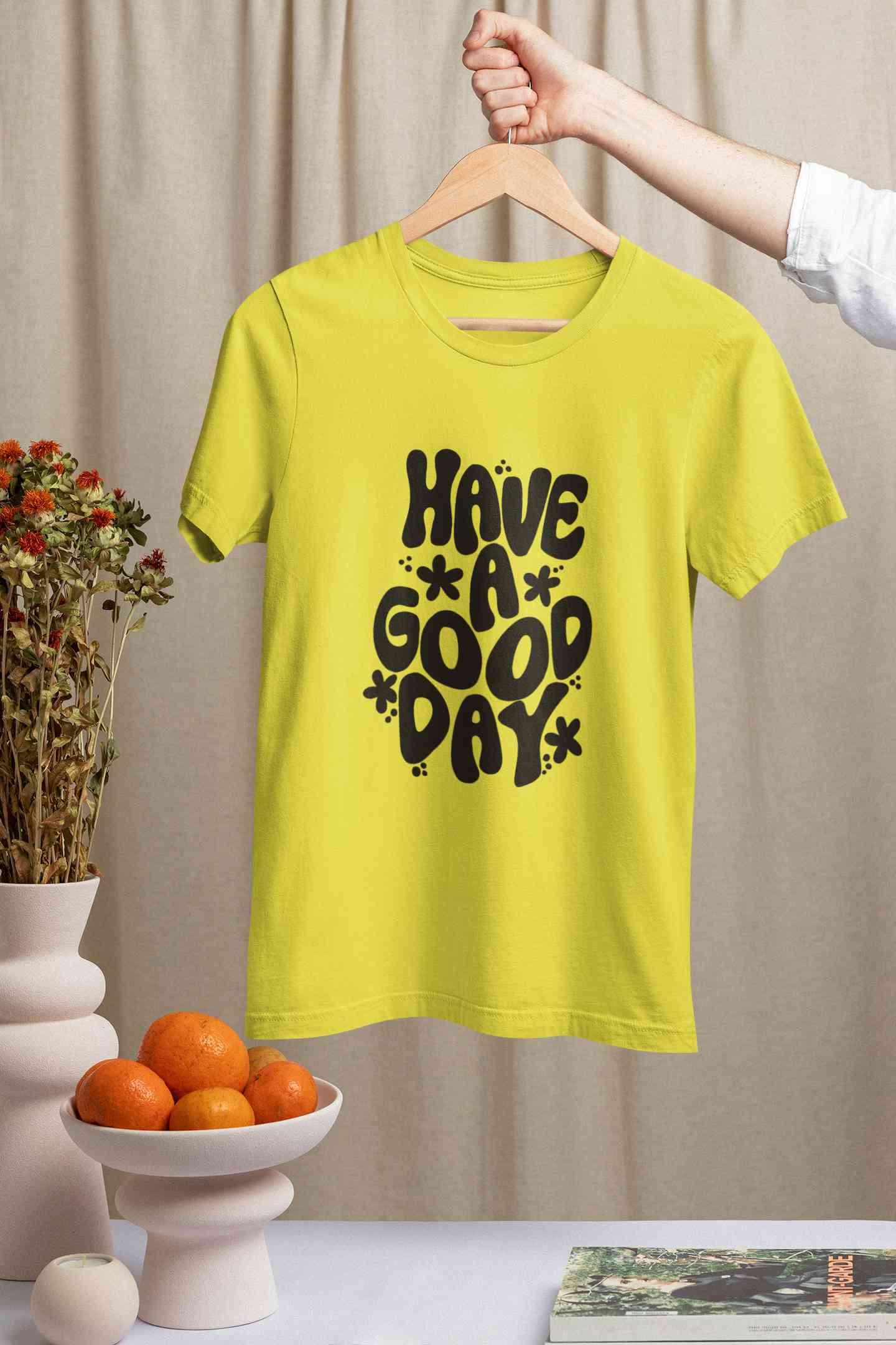 Have A Good Day Typography Women Half Sleeves T-shirt- FunkyTeesClub