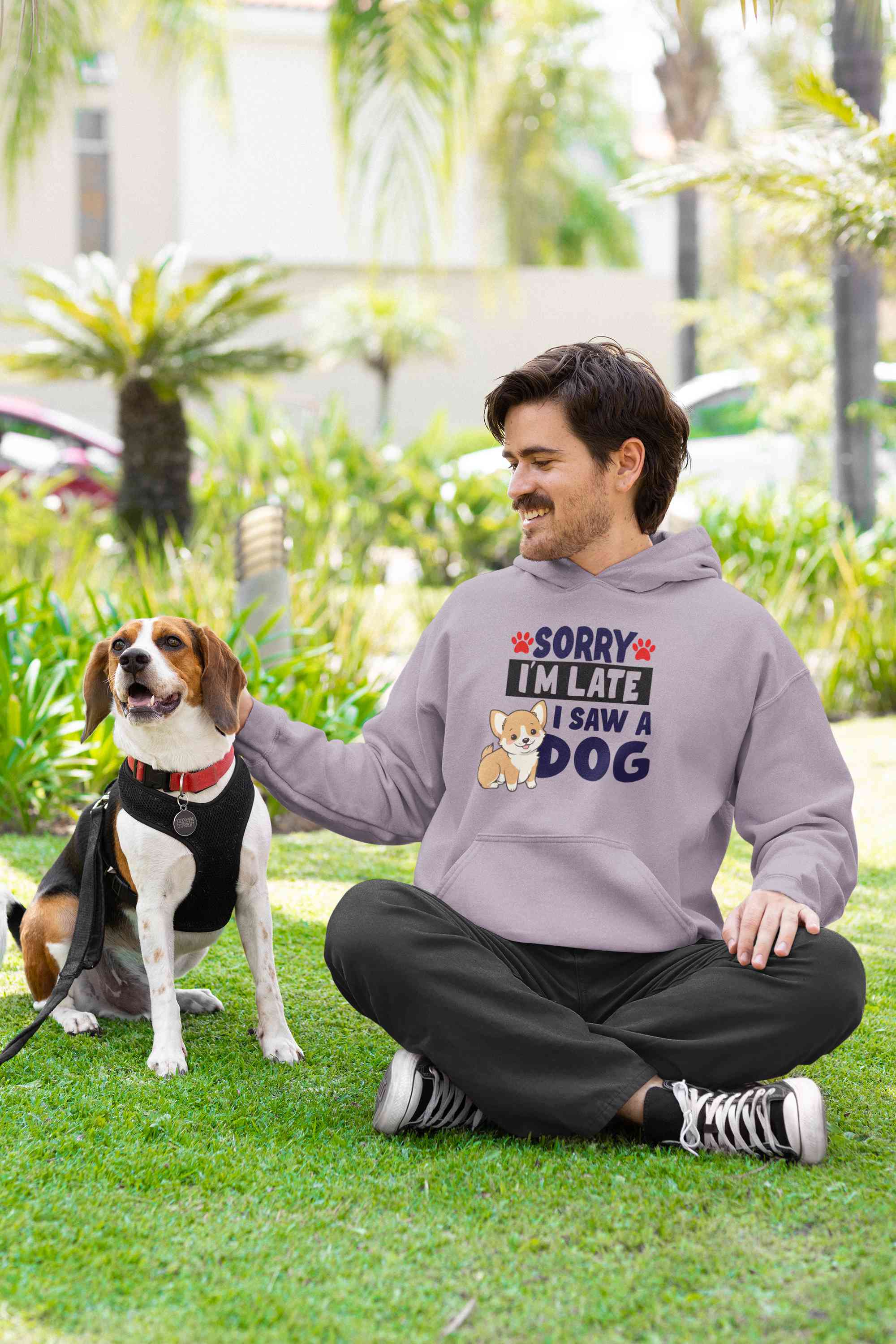Saw A Dog Men Hoodies-FunkyTeesClub