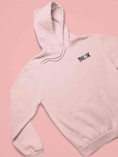 Think Minimals Hoodies for Women-FunkyTeesClub