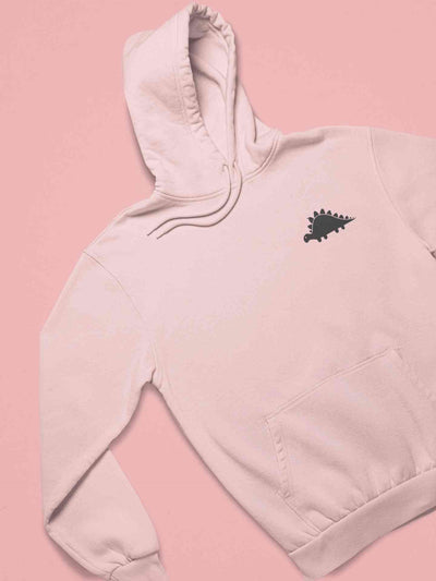 Stegosaurus Pocket Cartoon Graphics Men Hoodies-FunkyTeesClub
